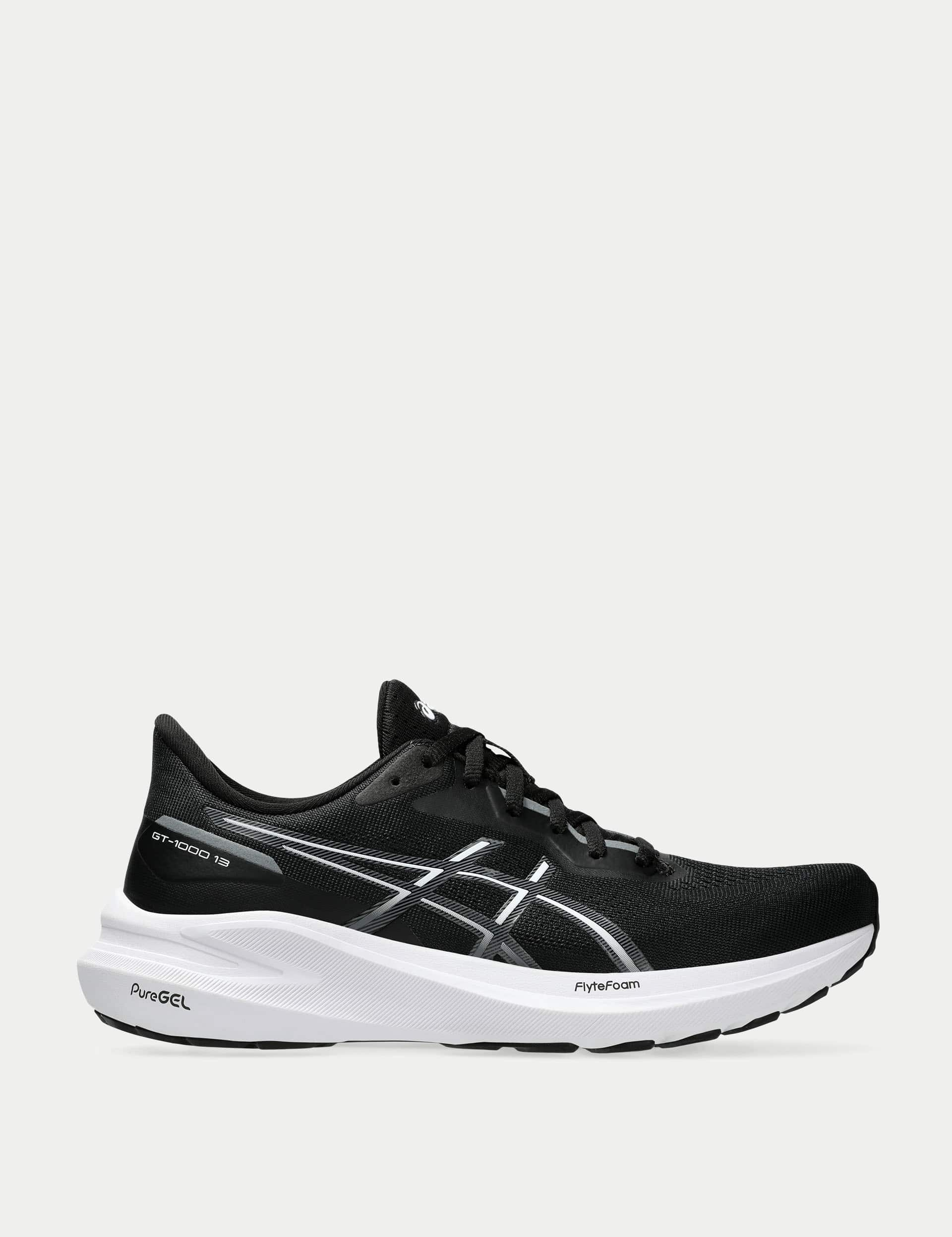 Asics Women's Gt-1000 13 Colour Block Trainers - 6 - Black Mix, Dark Navy Mix,Black Mix