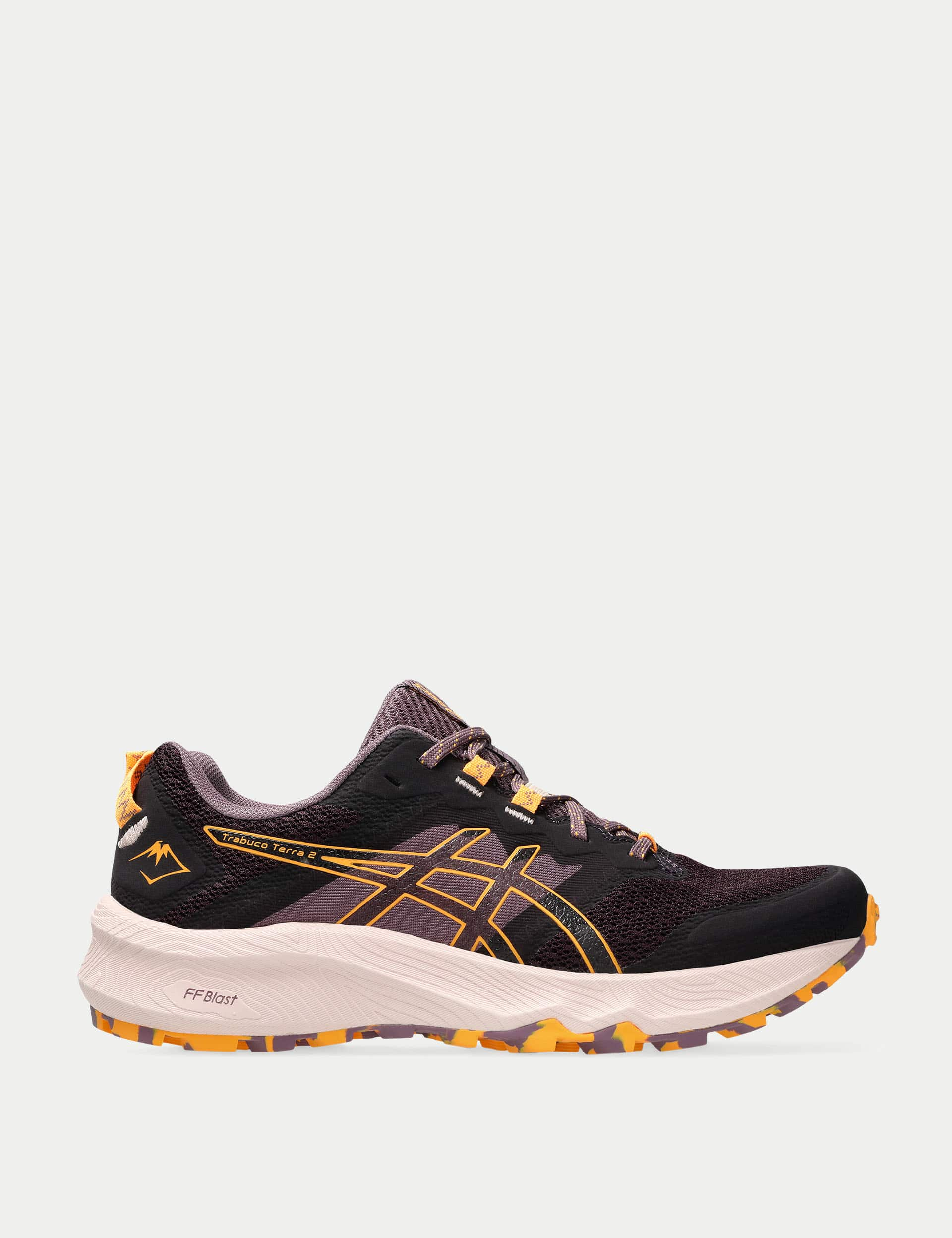 Asics Women's Trabuco Terra 2 Colour Block Trainers - 6 - Dark Purple, Dark Purple