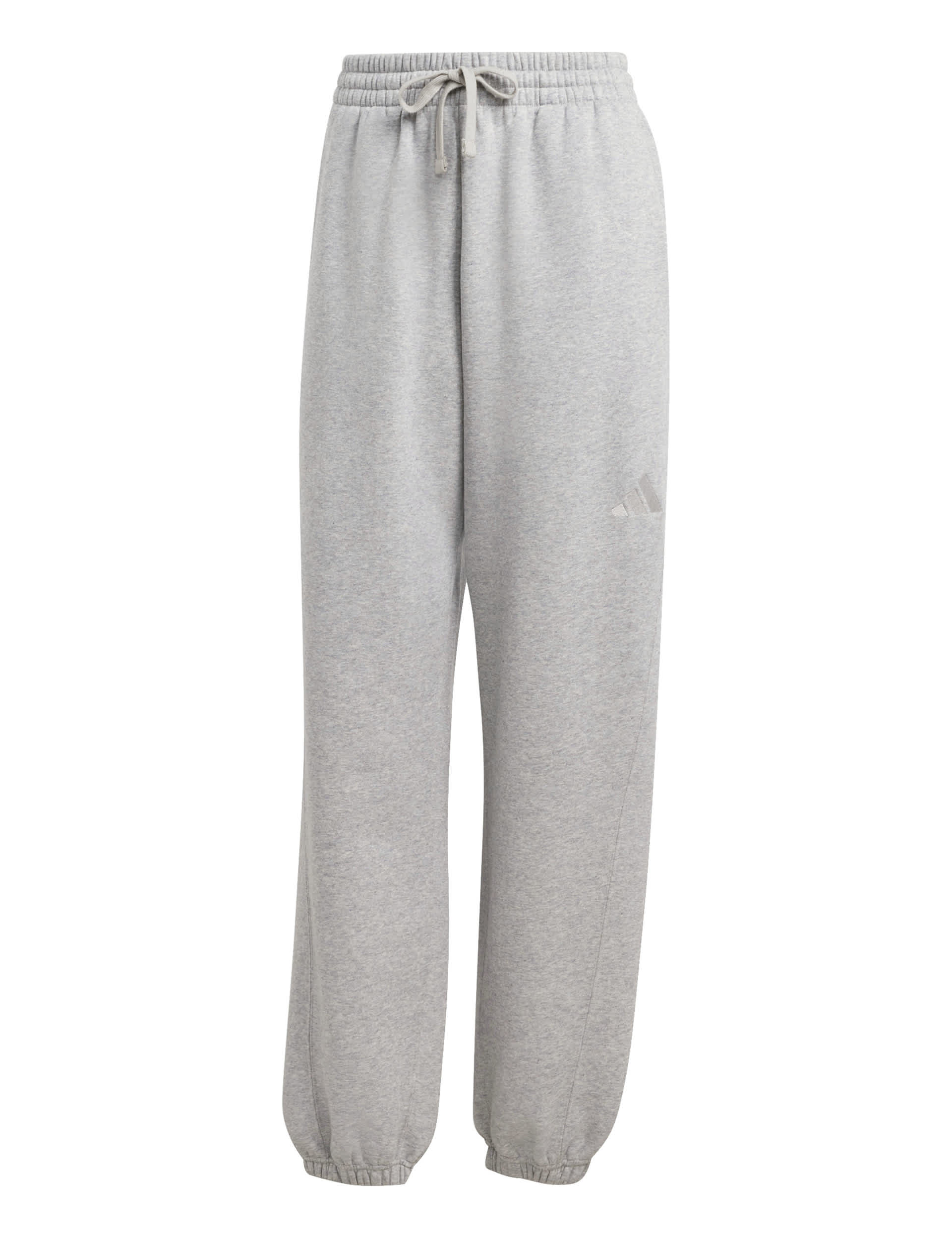 Adidas Women's All SZN Cotton Rich Fleece Cuffed Joggers - Light Grey, Light Grey