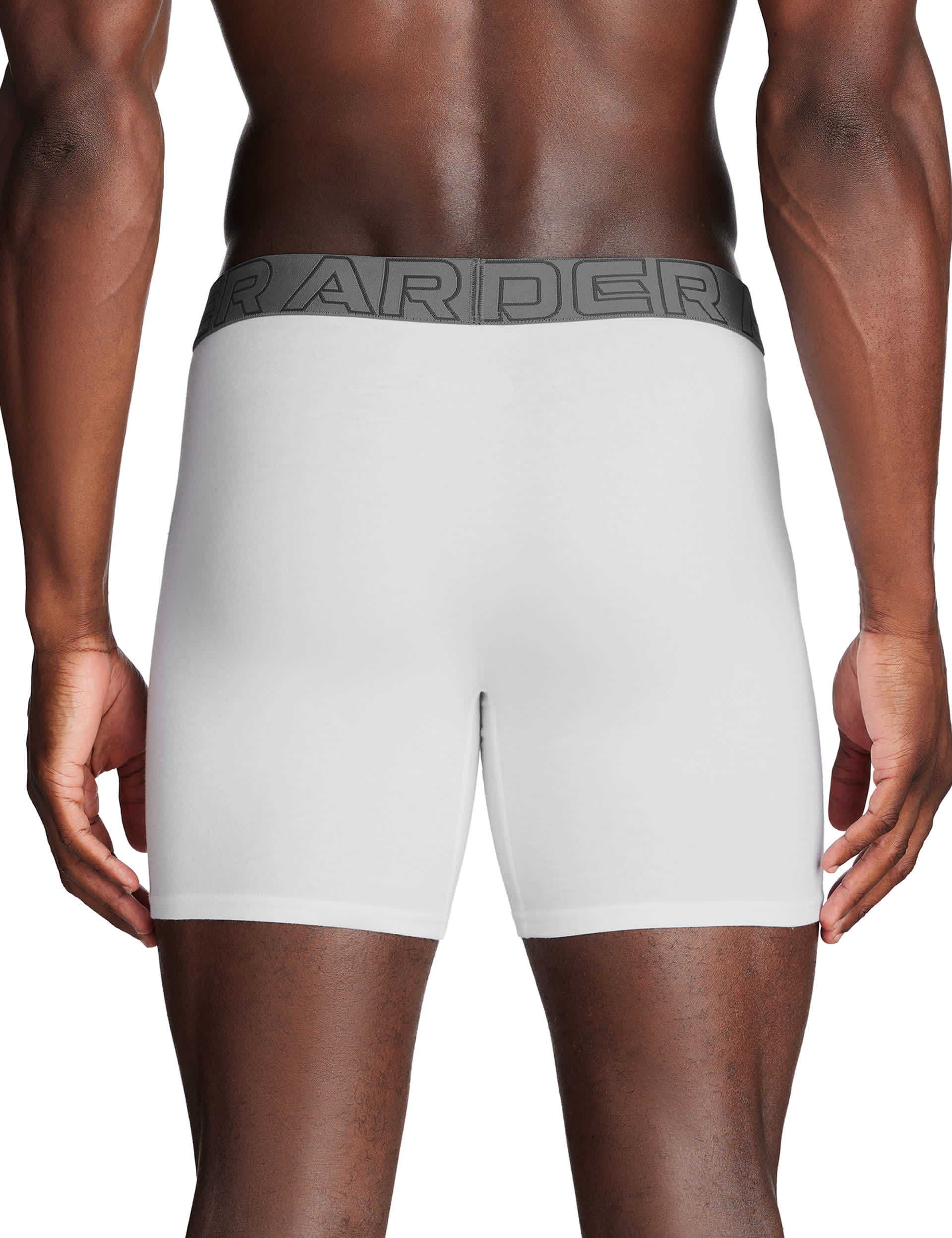 Under Armour Men's 3pk Performance Cotton Rich Boxers - L - White, White