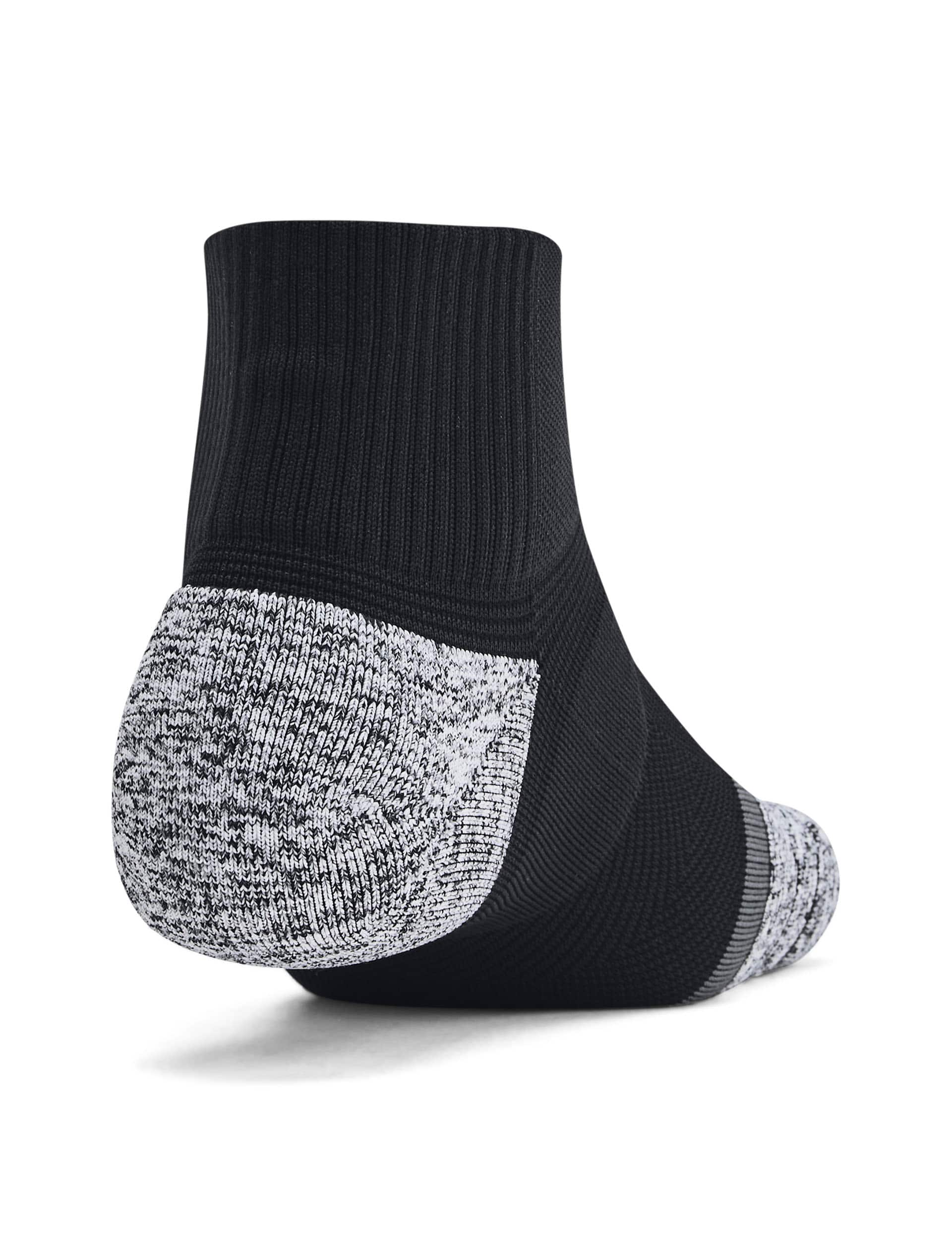 Under Armour Men's 3pk AD Pro Trainer Socks - L - Grey, Grey