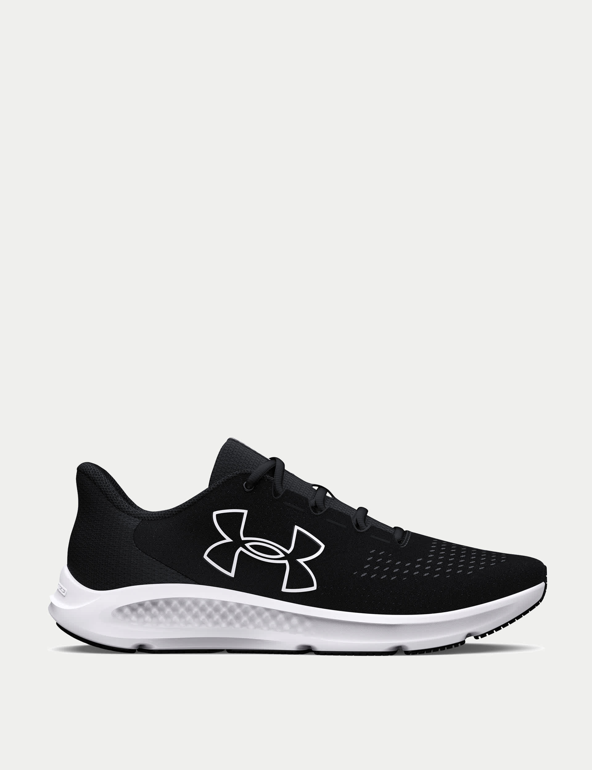 Under Armour Men's Charged Pursuit 3 Big Logo Running Trainers - 10 - Black, Grey,Dark Green,Dark Bl