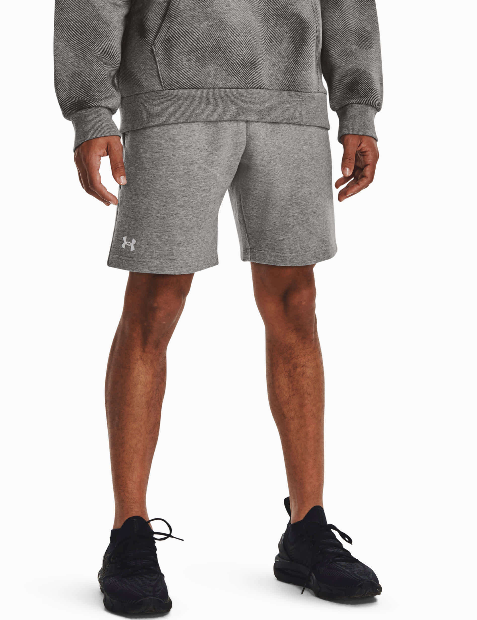 Under Armour Men's Rival Fleece Shorts - Grey, Black,Grey