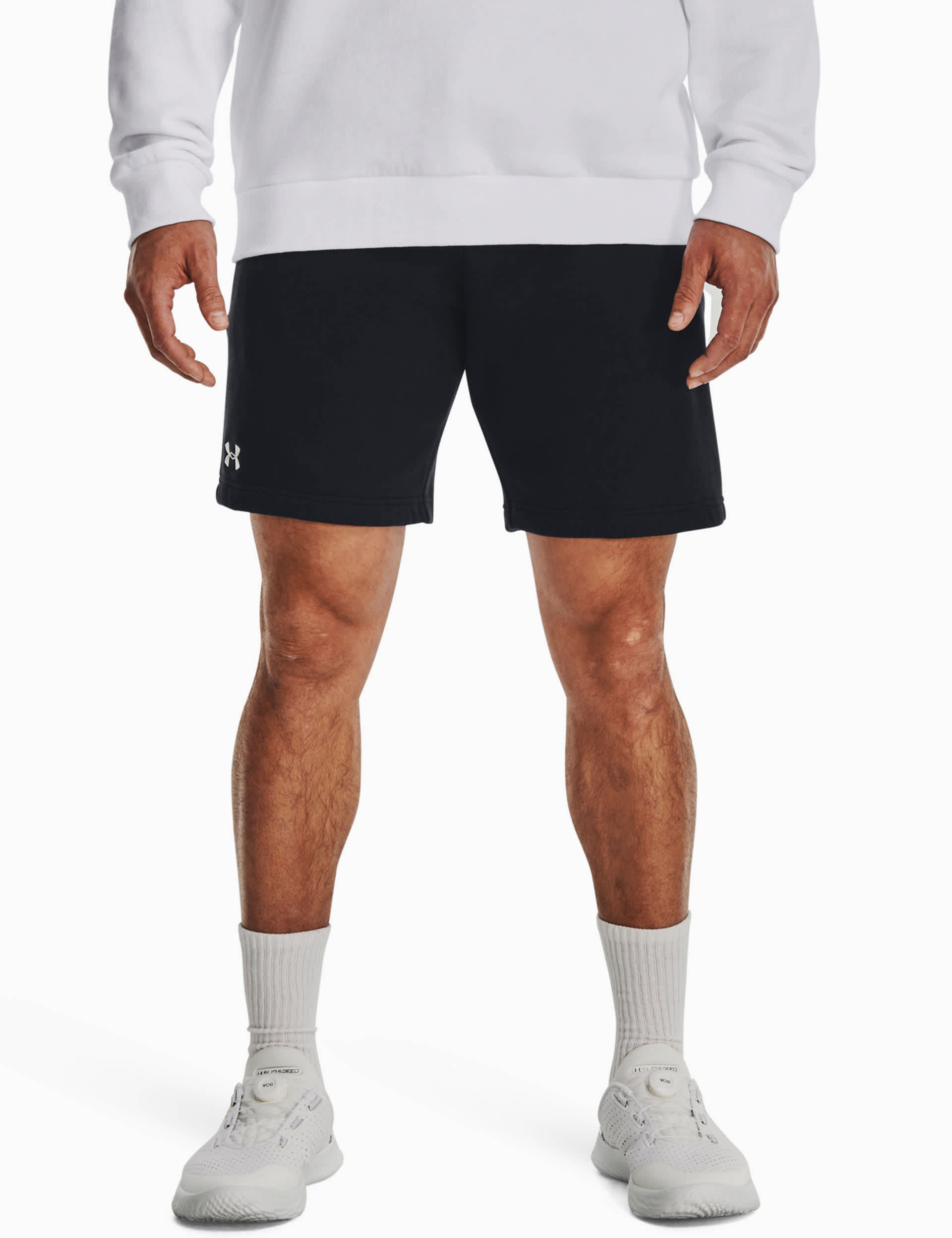 Under Armour Men's Rival Fleece Shorts - M - Black, Black