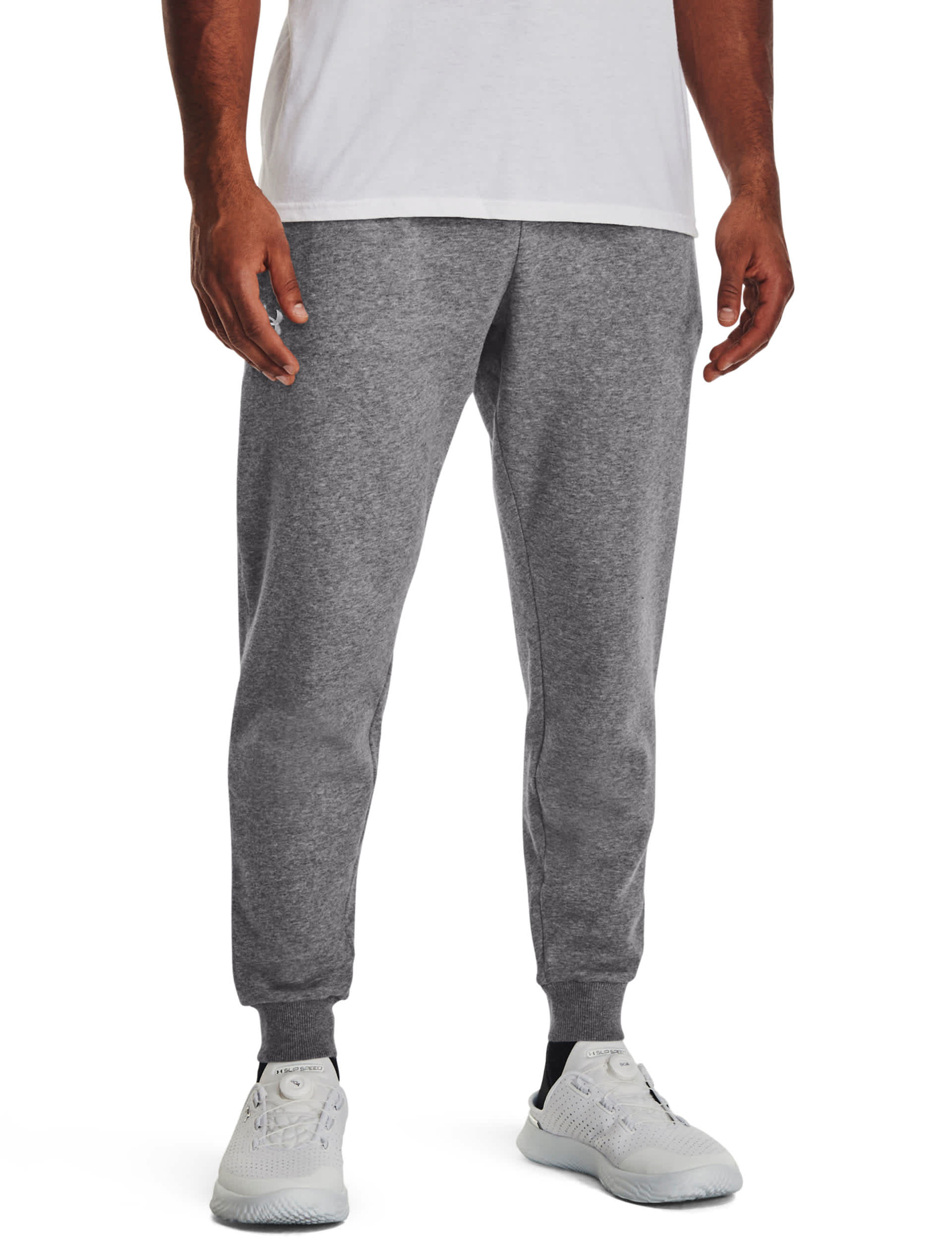 Under Armour Men's Rival Cuffed Fleece Joggers - M - Dark Grey, Dark Grey