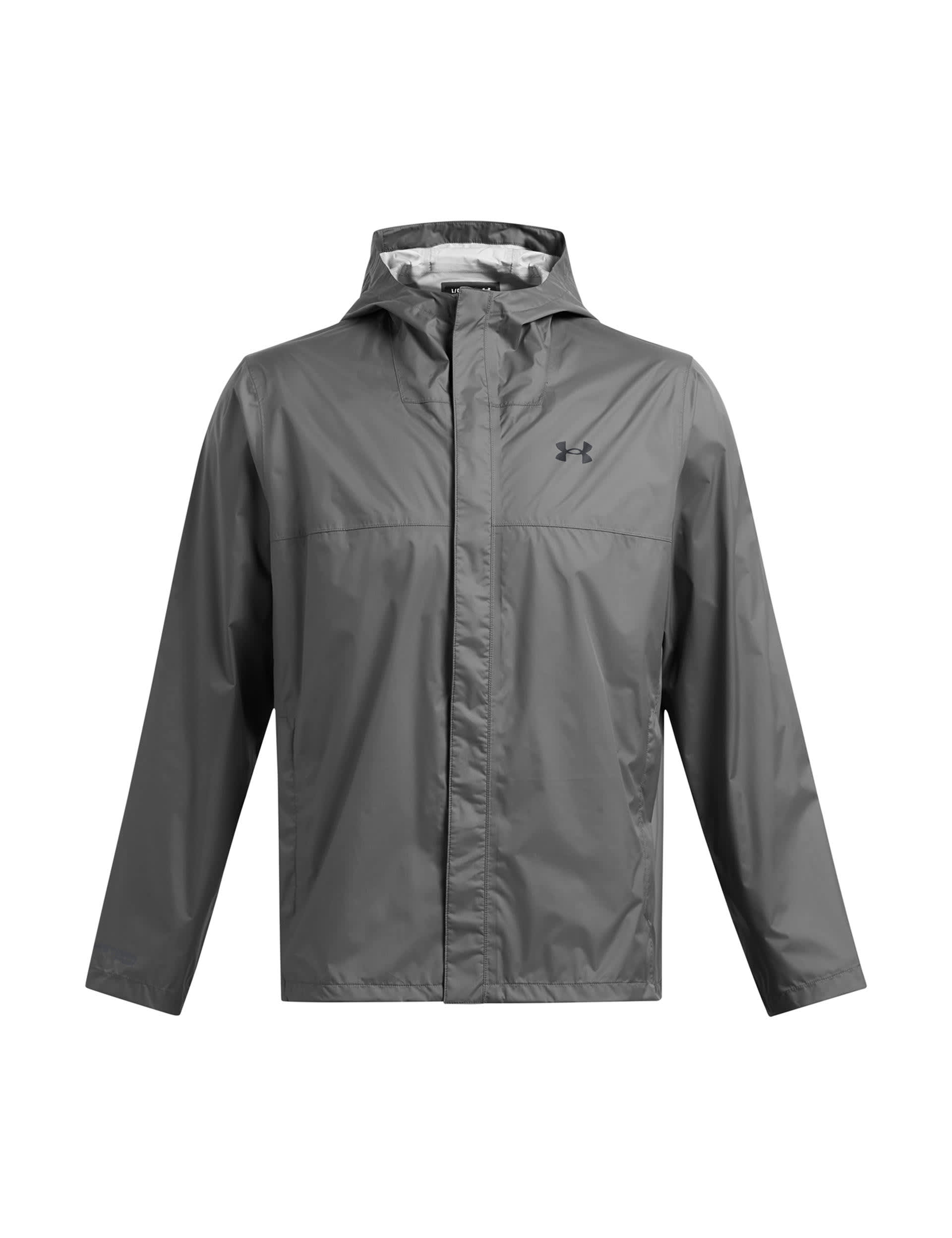 Under Armour Men's Cloudstrike Waterproof Hooded Sports Jacket - M - Dark Grey, Dark Grey