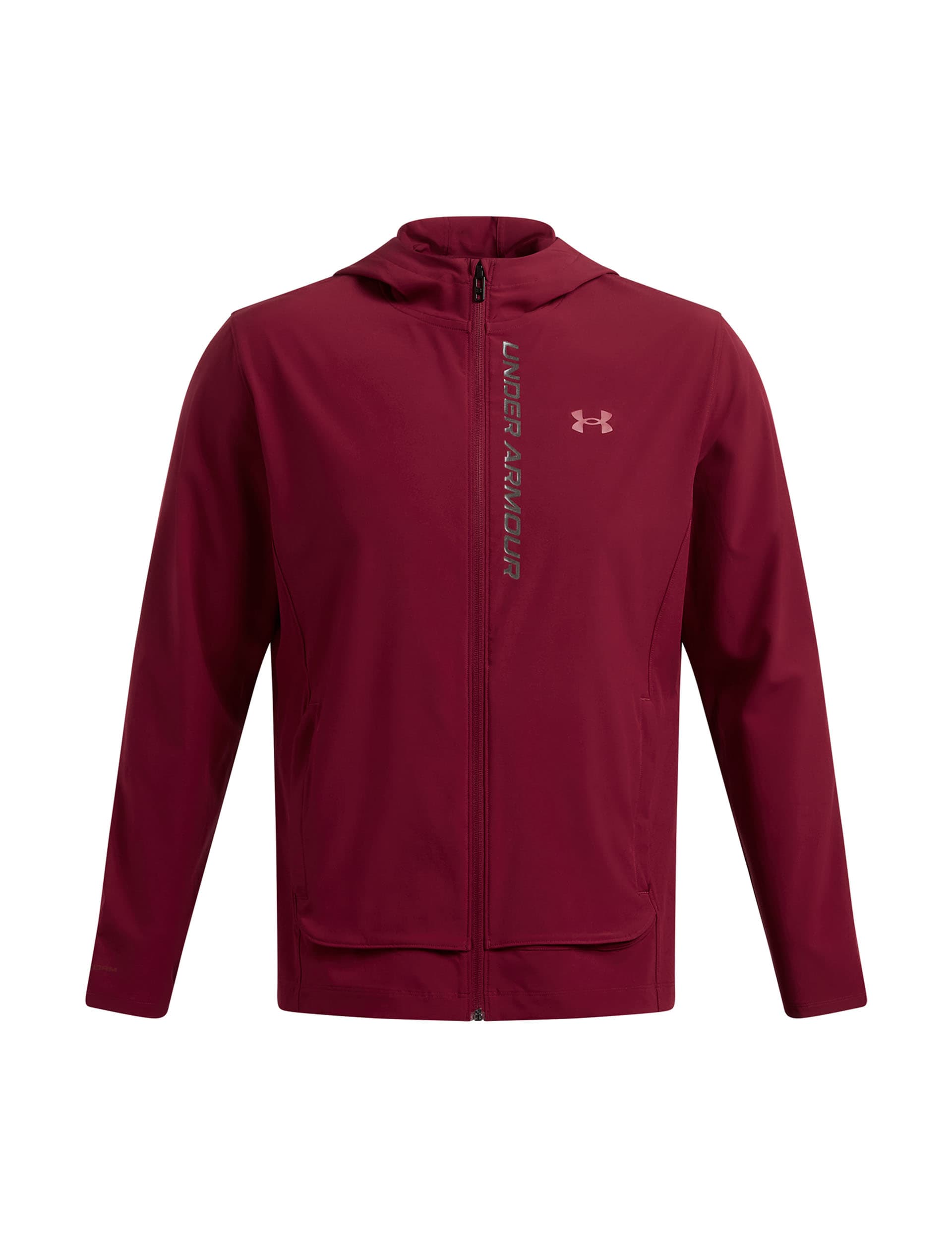 Under Armour Men's OutRun The Storm Zip Up Sports Jacket - XXL - Dark Red, Dark Red