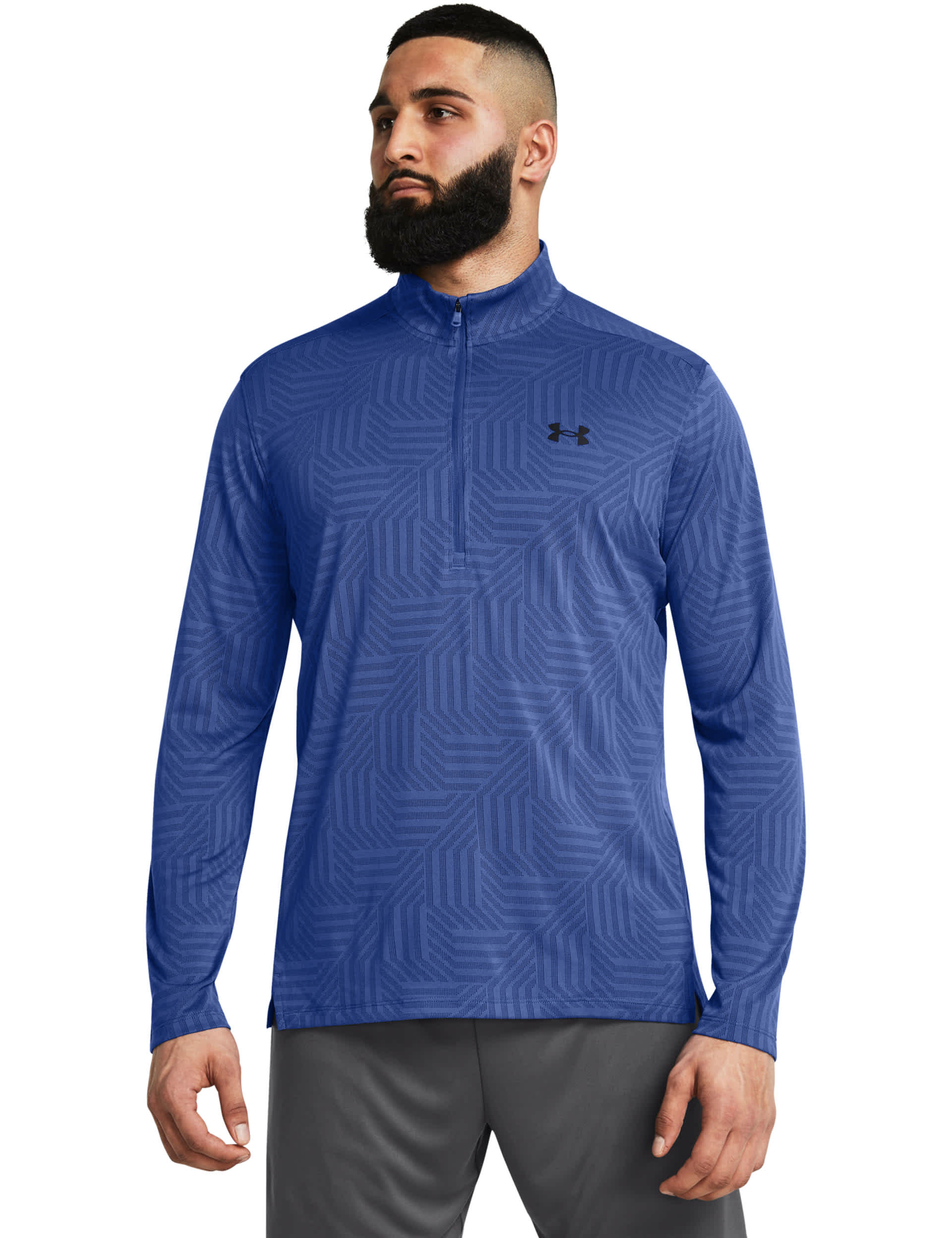 Under Armour Men's Tech Vent GeoTessa Half Zip Training Top - Cobalt, Cobalt