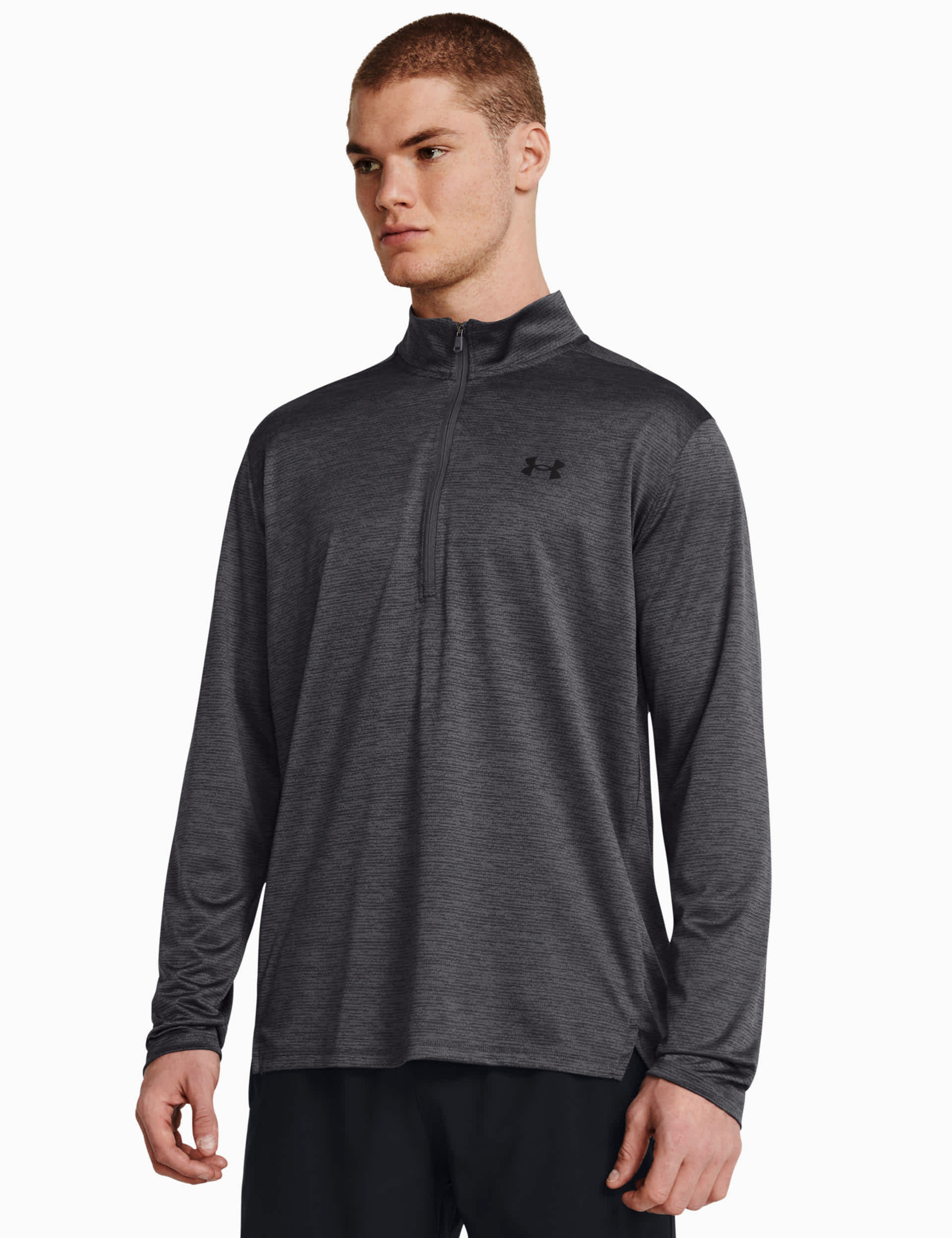 Under Armour Men's Tech Vent Half Zip Training Top - Dark Grey, Dark Grey