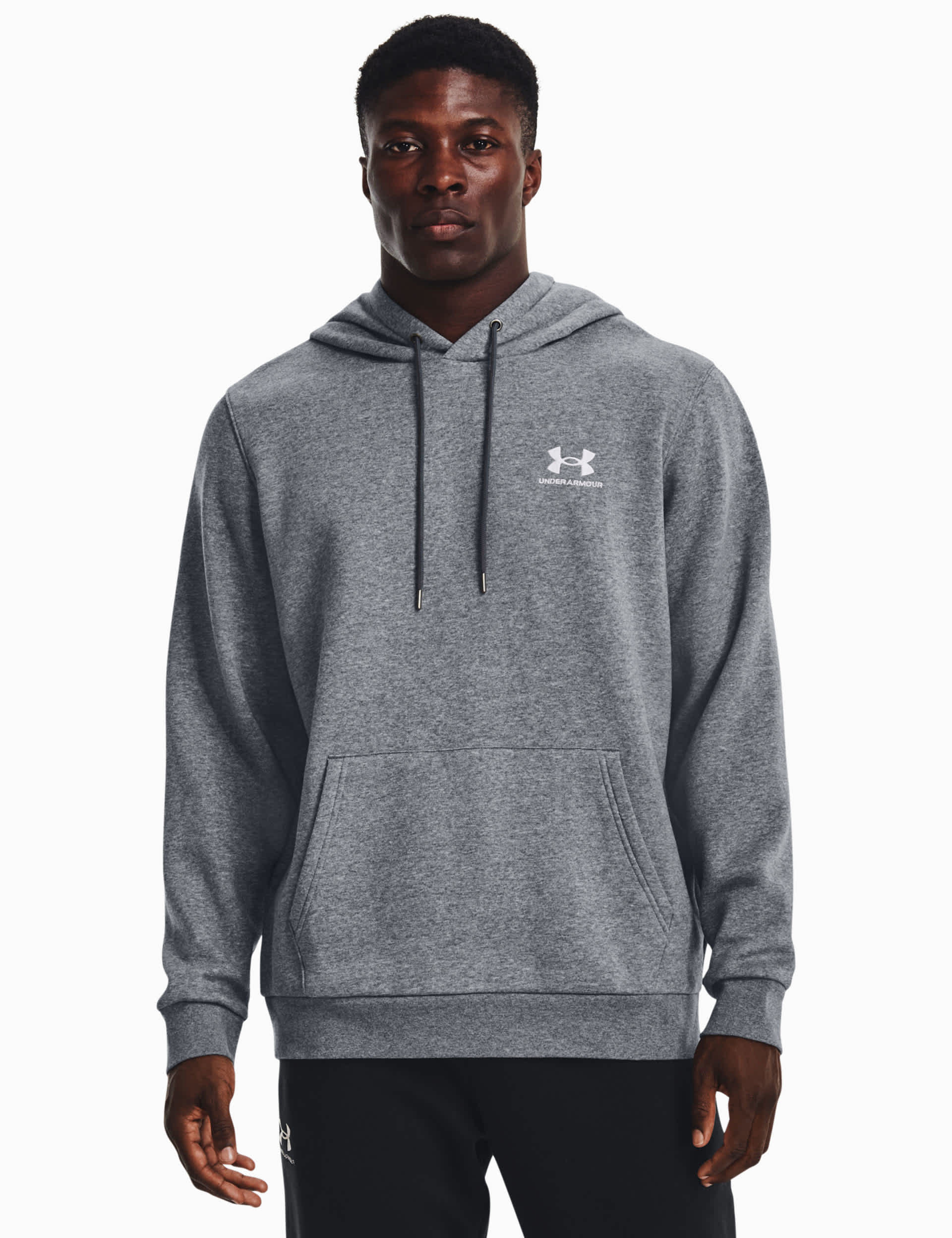 Under Armour Men's Icon Fleece Hoodie - XXL - Dark Grey, Dark Grey