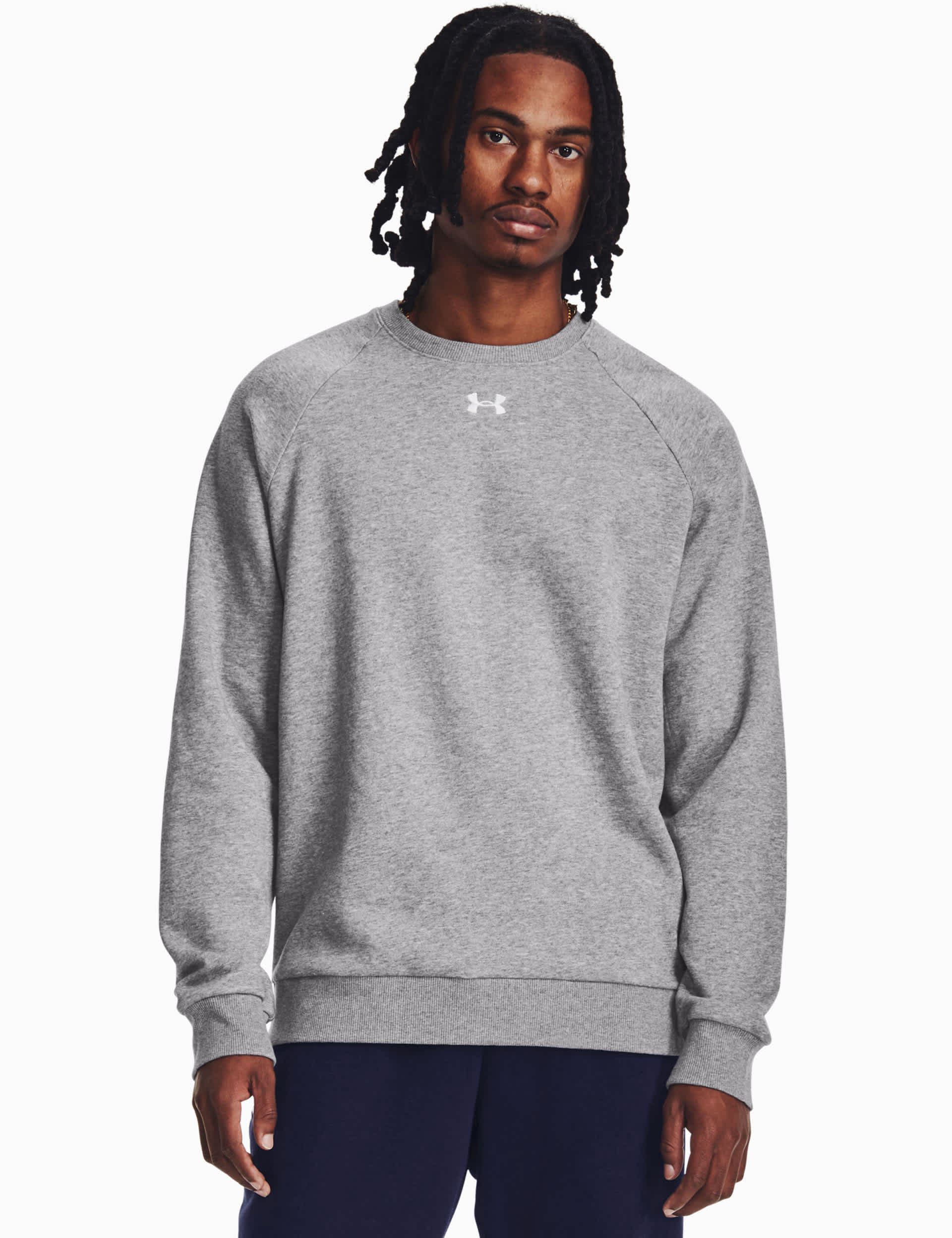 Under Armour Men's Rival Fleece Sweatshirt - Grey, Black,Grey