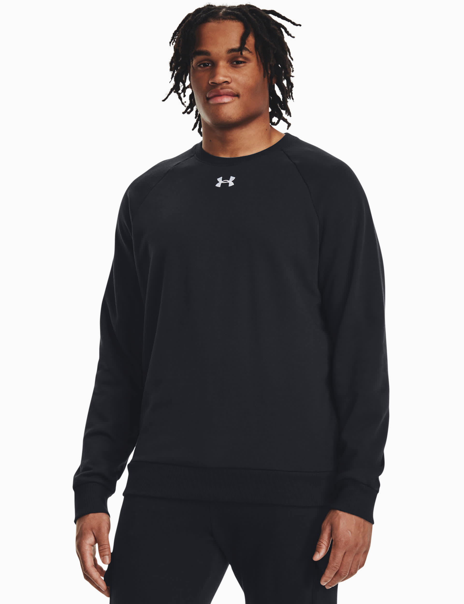 Under Armour Men's Rival Fleece Sweatshirt - Black, Black,Grey