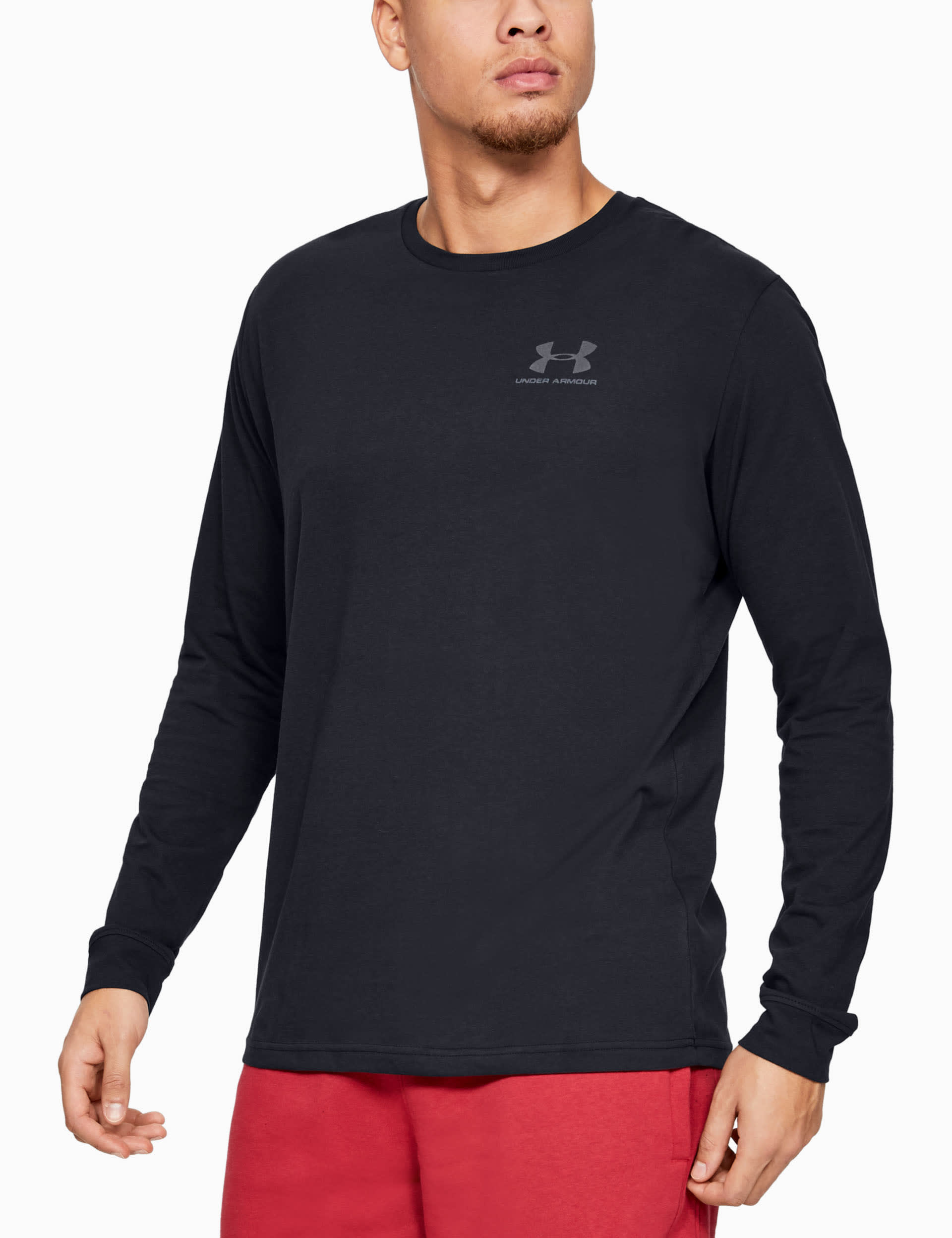 Under Armour Men's Sportstyle Cotton Rich Sports T-Shirt - M - Black, Black