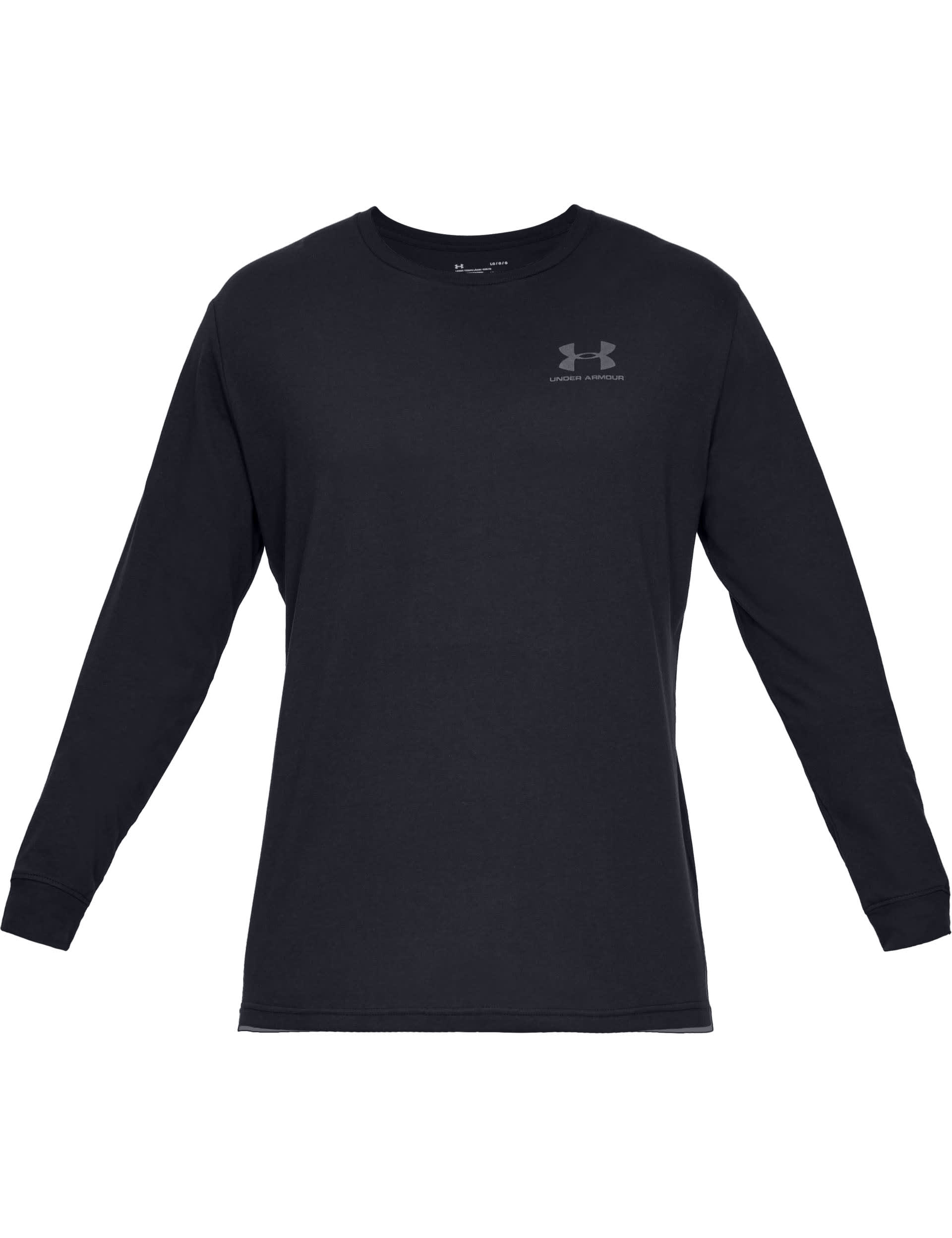 Under Armour Men's Sportstyle Cotton Rich Sports T-Shirt - Black, Black