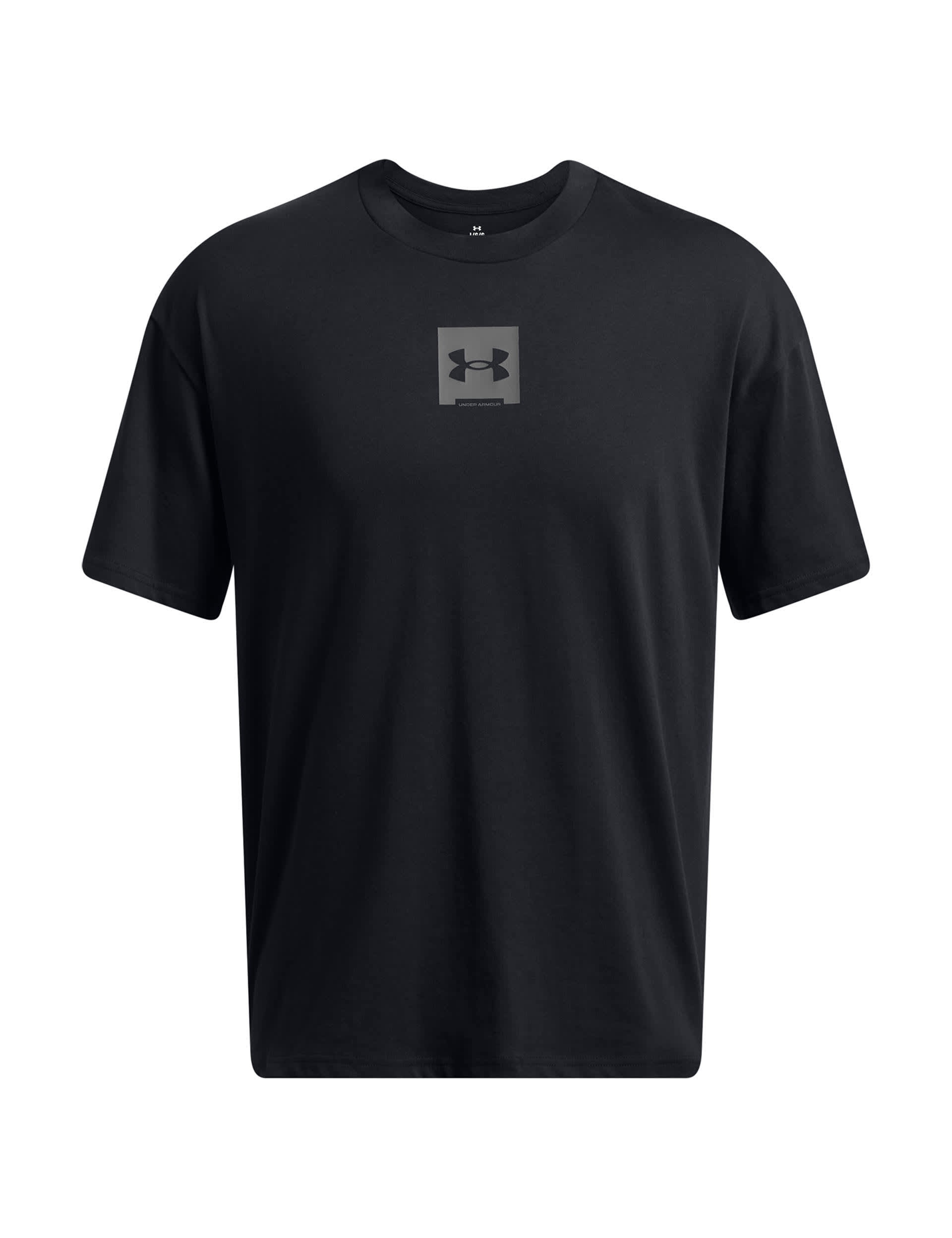 Under Armour Men's Oversized Cotton Rich Heavyweight T-Shirt - M - Black, Black