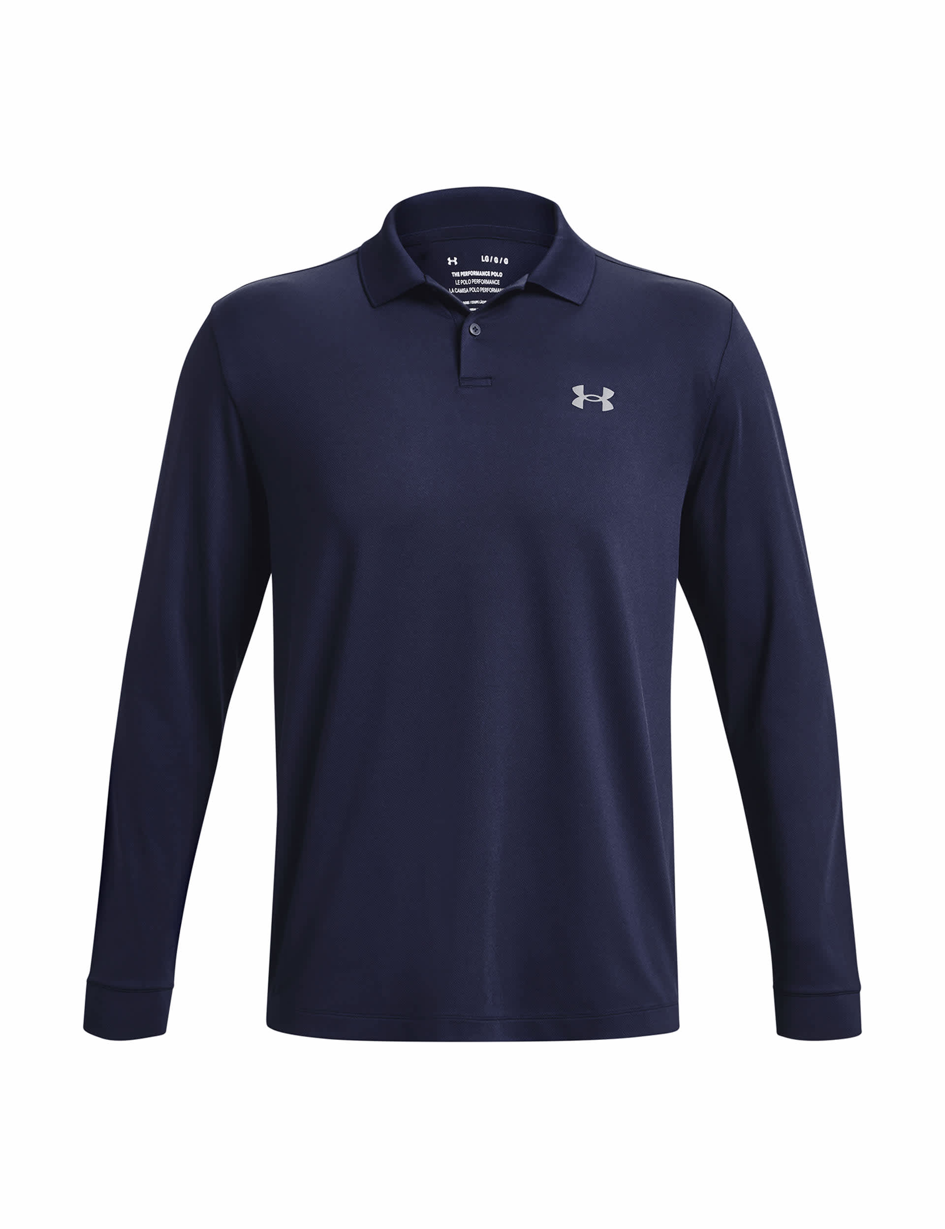 Under Armour Men's Performance 3.0 Long Sleeve Polo Shirt - XL - Dark Navy, Dark Navy