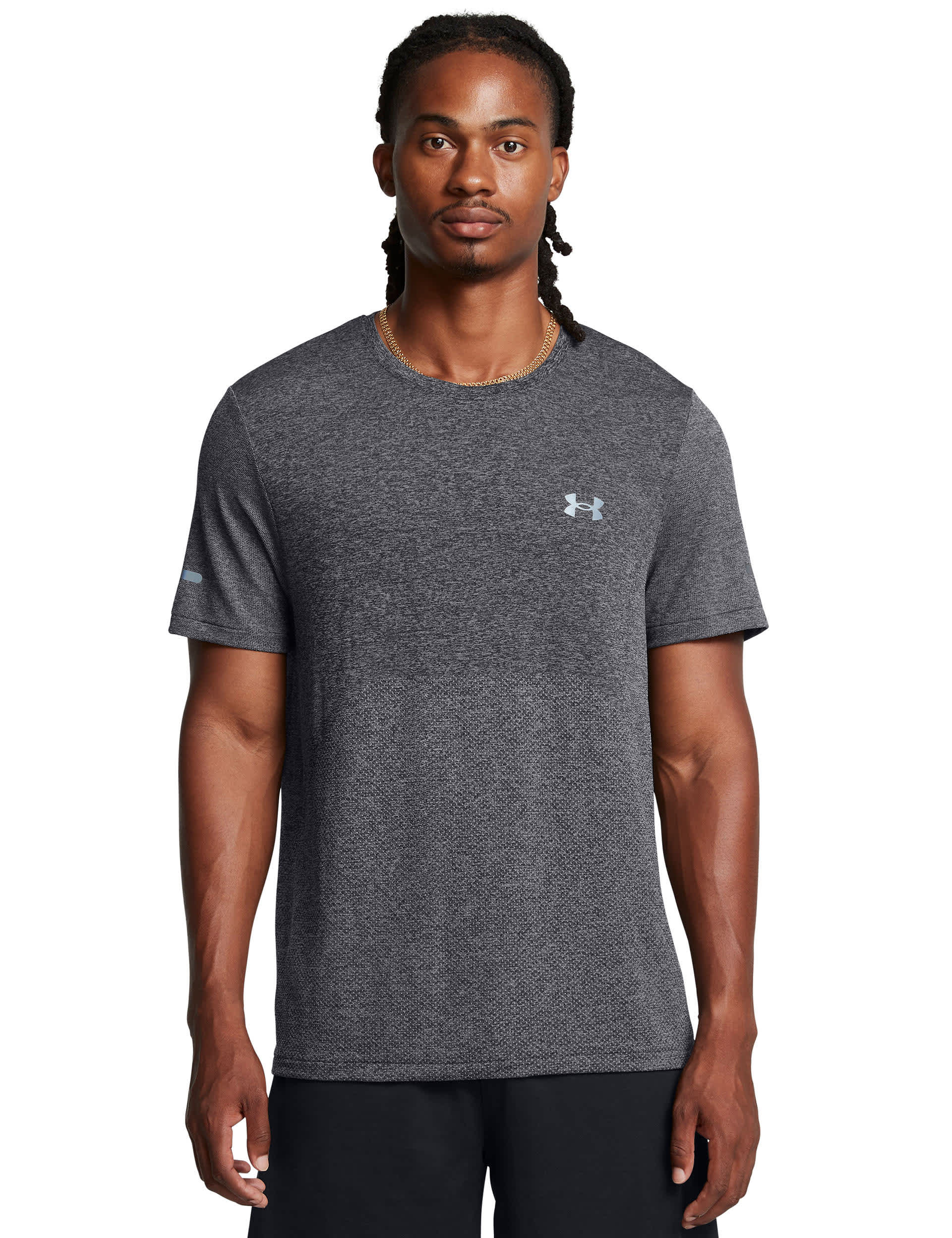 Under Armour Men's Stride Training T-Shirt - L - Grey, Grey