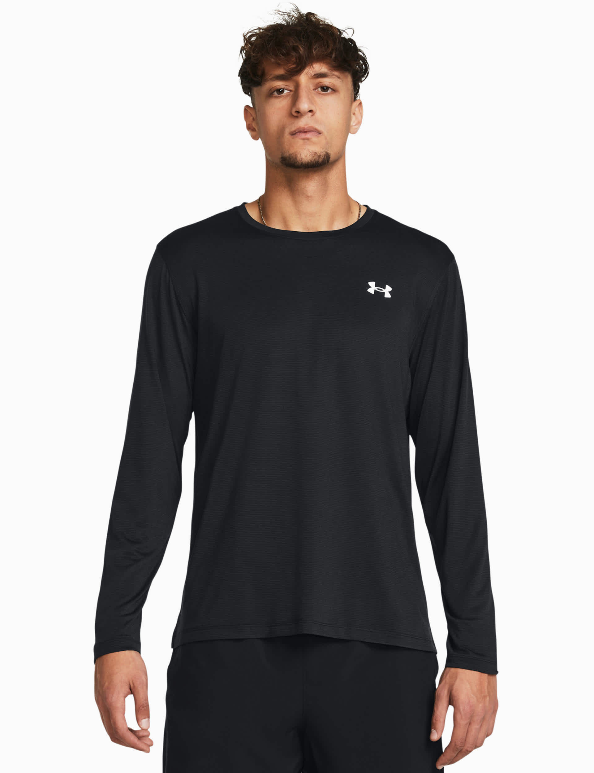 Under Armour Men's Launch Long Sleeve Training Top - M - Black, Cobalt,Black