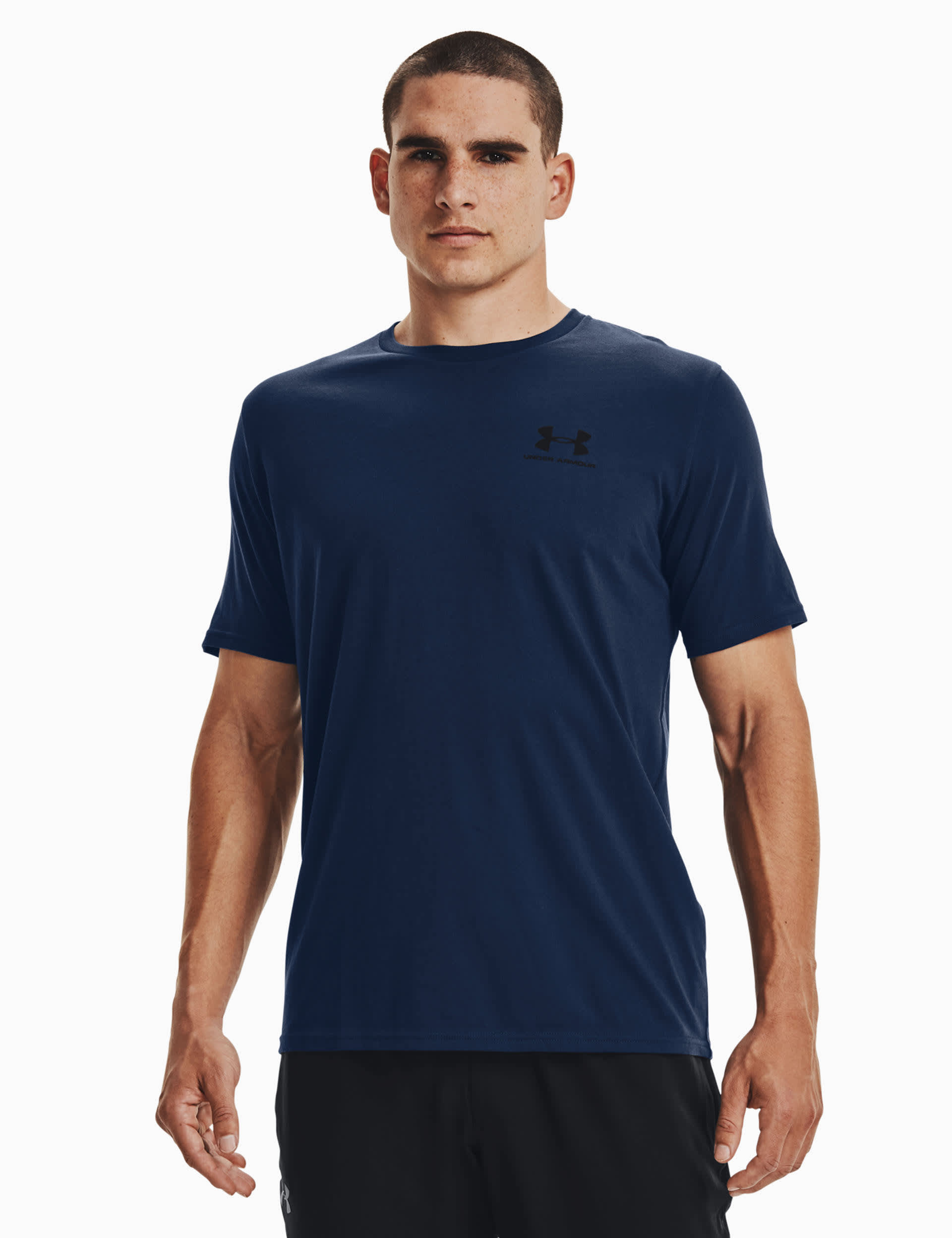 Under Armour Men's Sportstyle Cotton Rich Training T-Shirt - Dark Blue, Dark Blue,Dark Red,Bright Bl