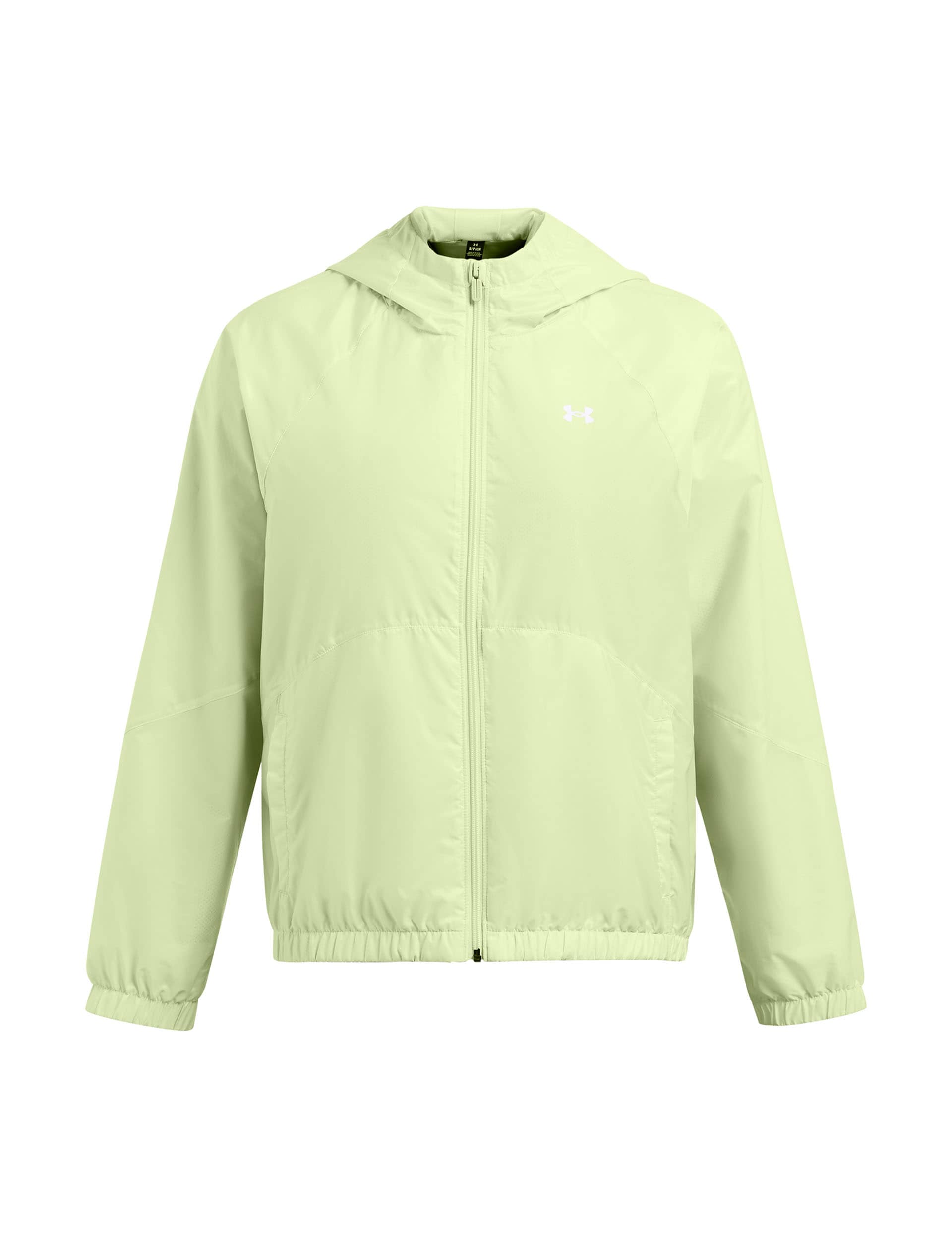 Under Armour Women's Rival Sport Zip Up Hooded Sports Jacket - XS - Light Green, Light Green