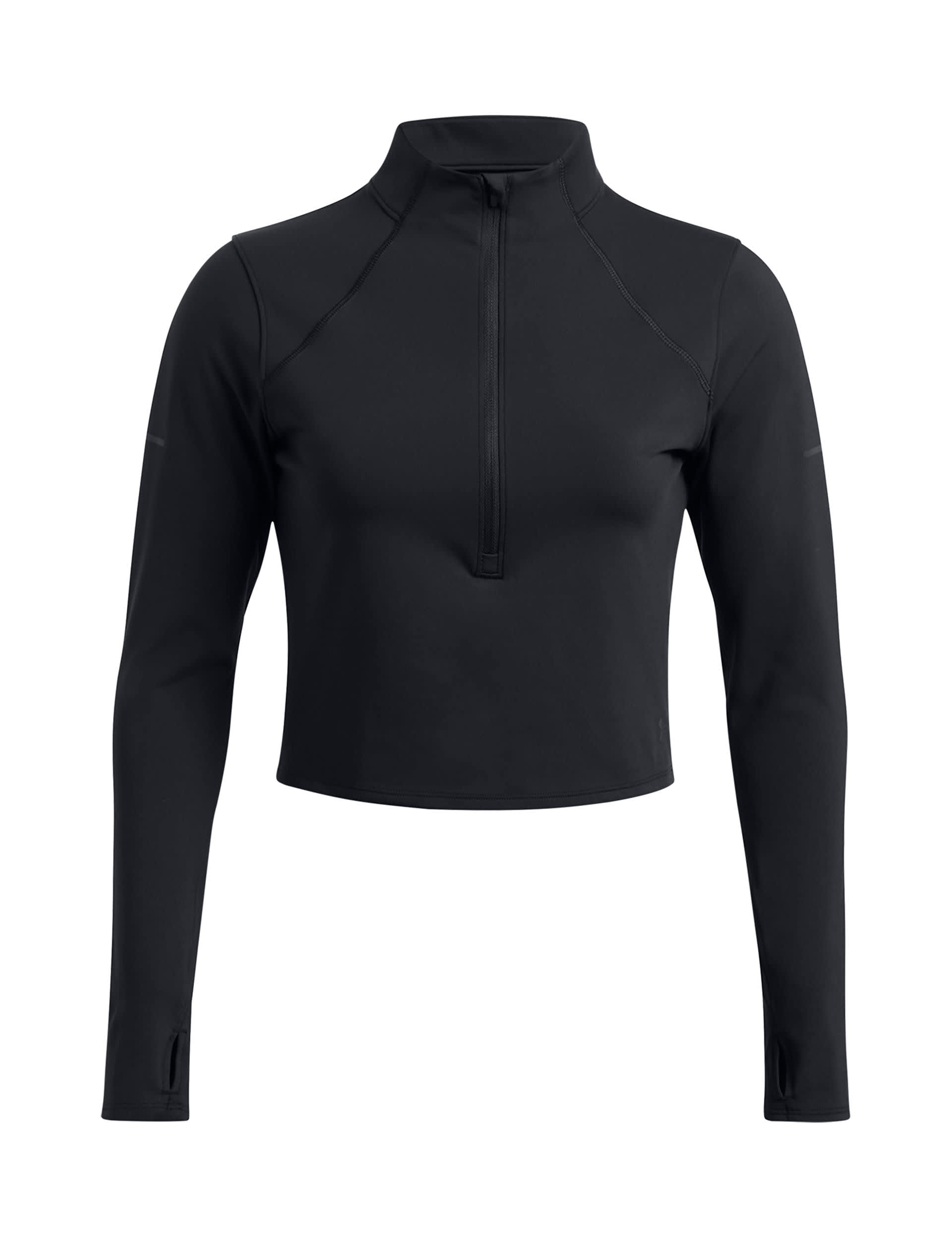 Under Armour Women's Launch Elite Long Sleeve Half Zip Top - Black, Black