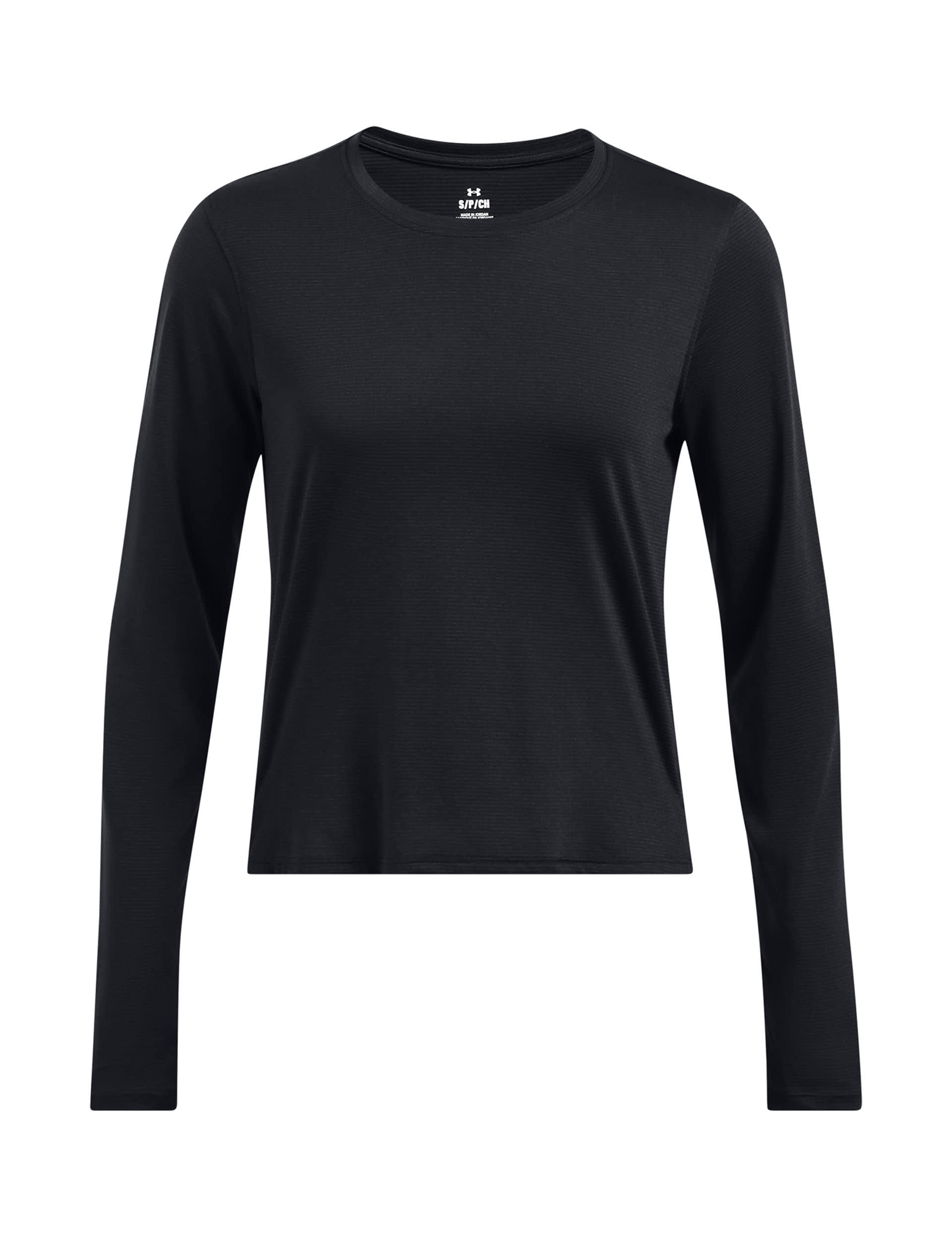 Under Armour Women's Launch Crew Neck Running Top - S - Black, Black