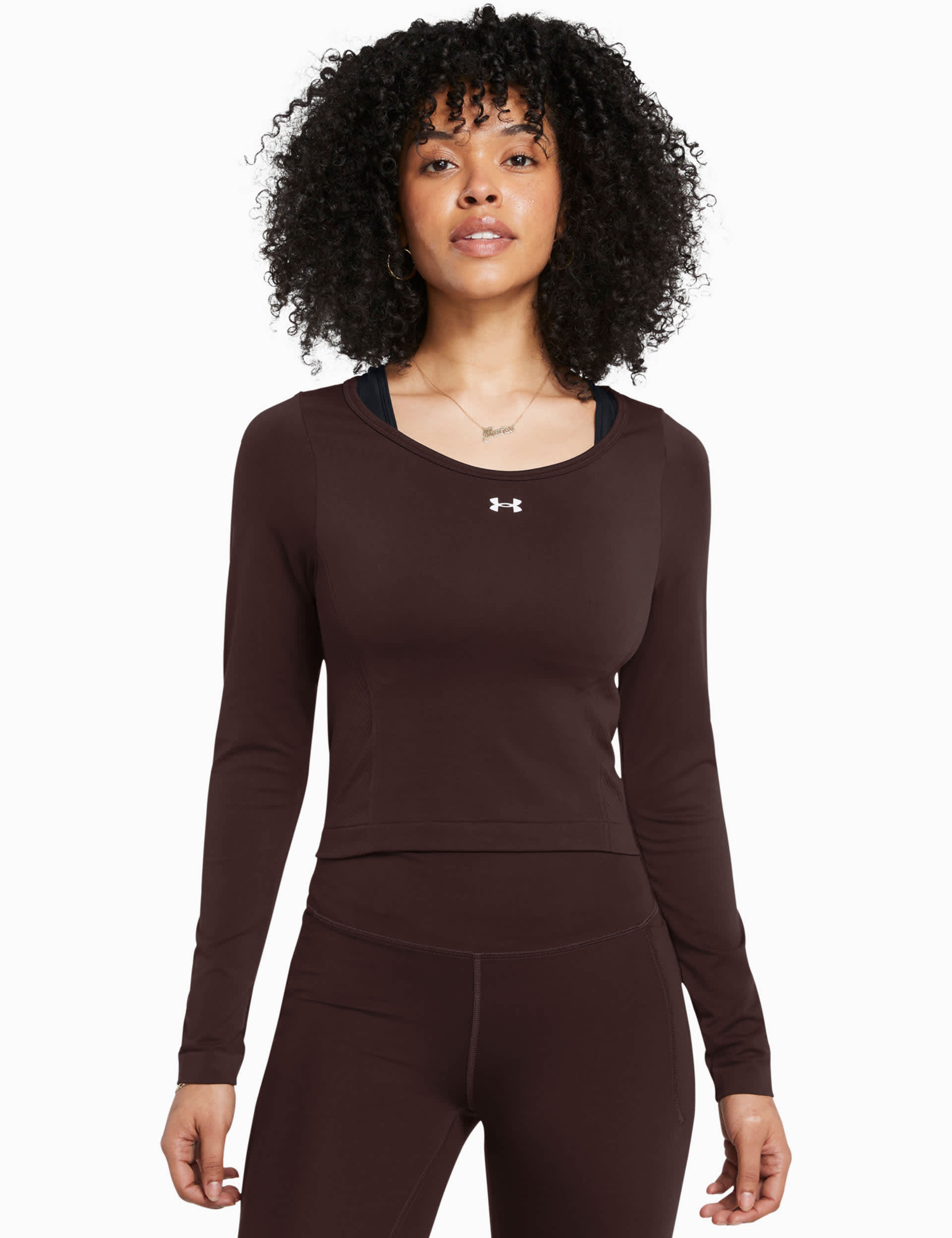 Under Armour Women's Vanish Seamless LS - Brown, Brown