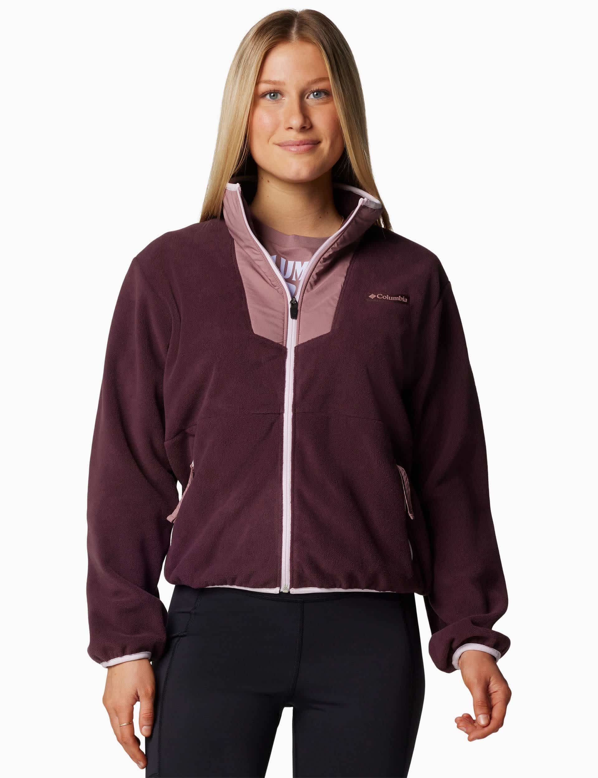 Columbia Women's Sequoia Grove Funnel Neck Fleece - Dark Purple, Dark Purple