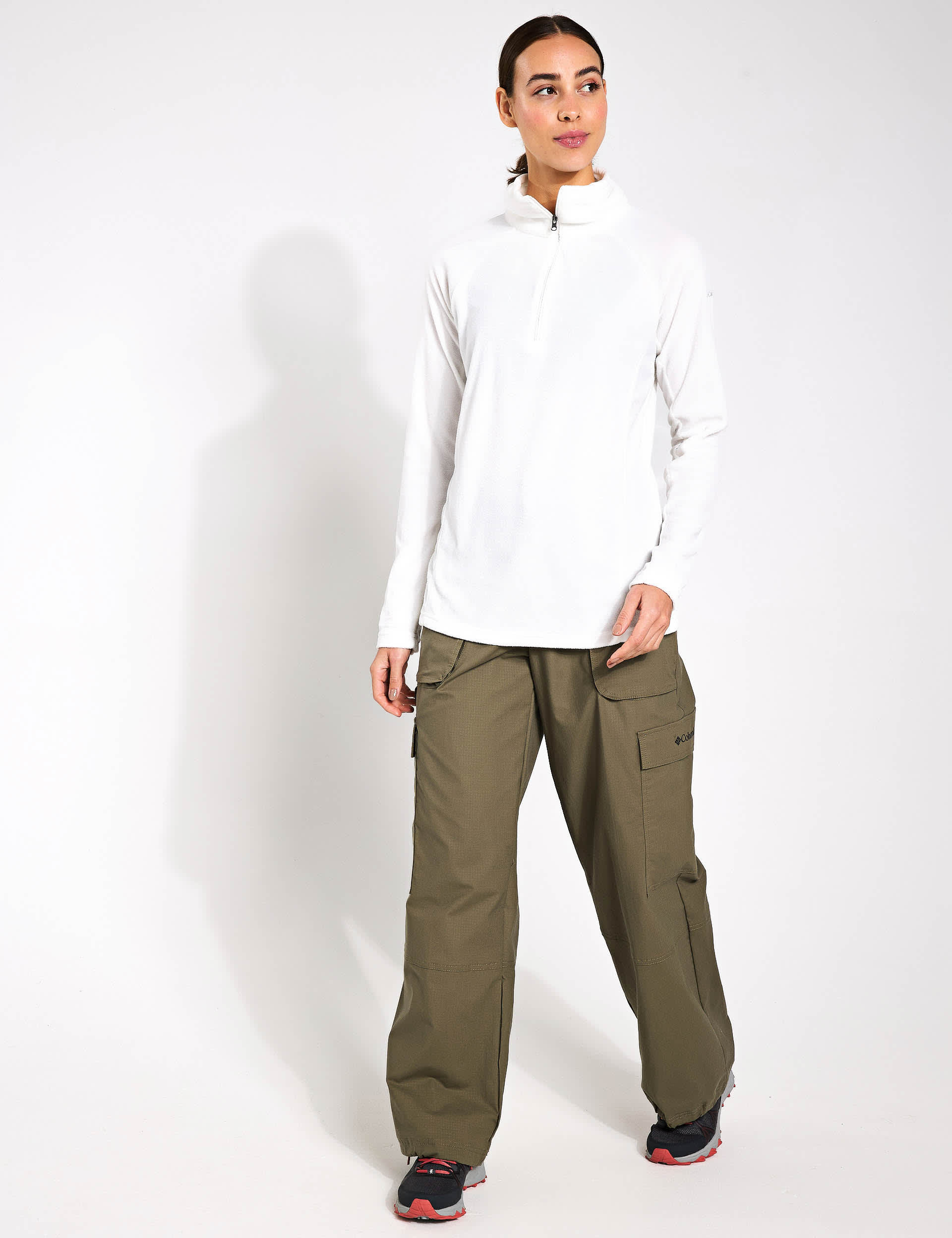 Columbia Women's Brea Falls Cotton Rich Cargo Walking Trousers - XS - Khaki, Khaki