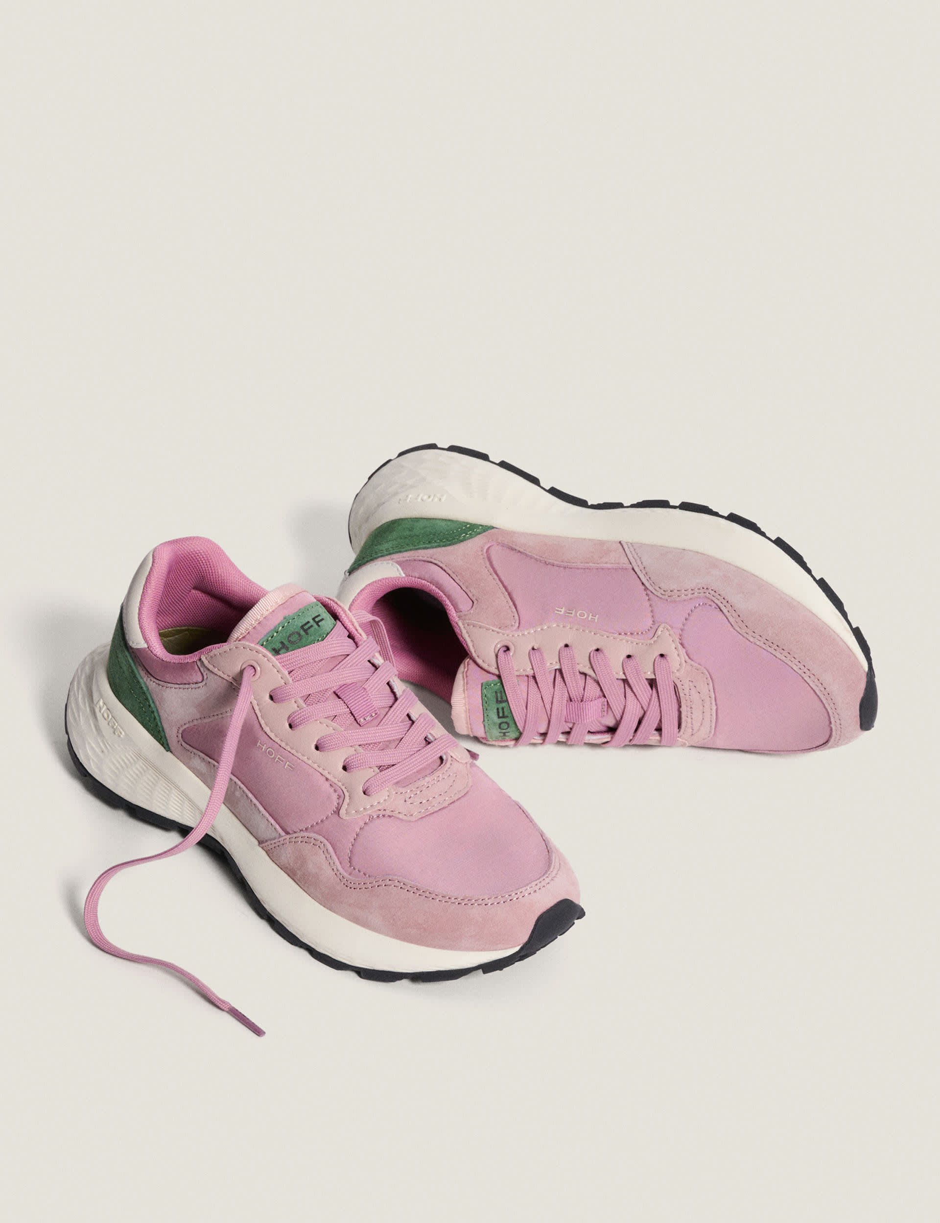 Hoff Women's City MKII Suede Trainers - 6 - Pink, Pink Mix,Pink,White Mix