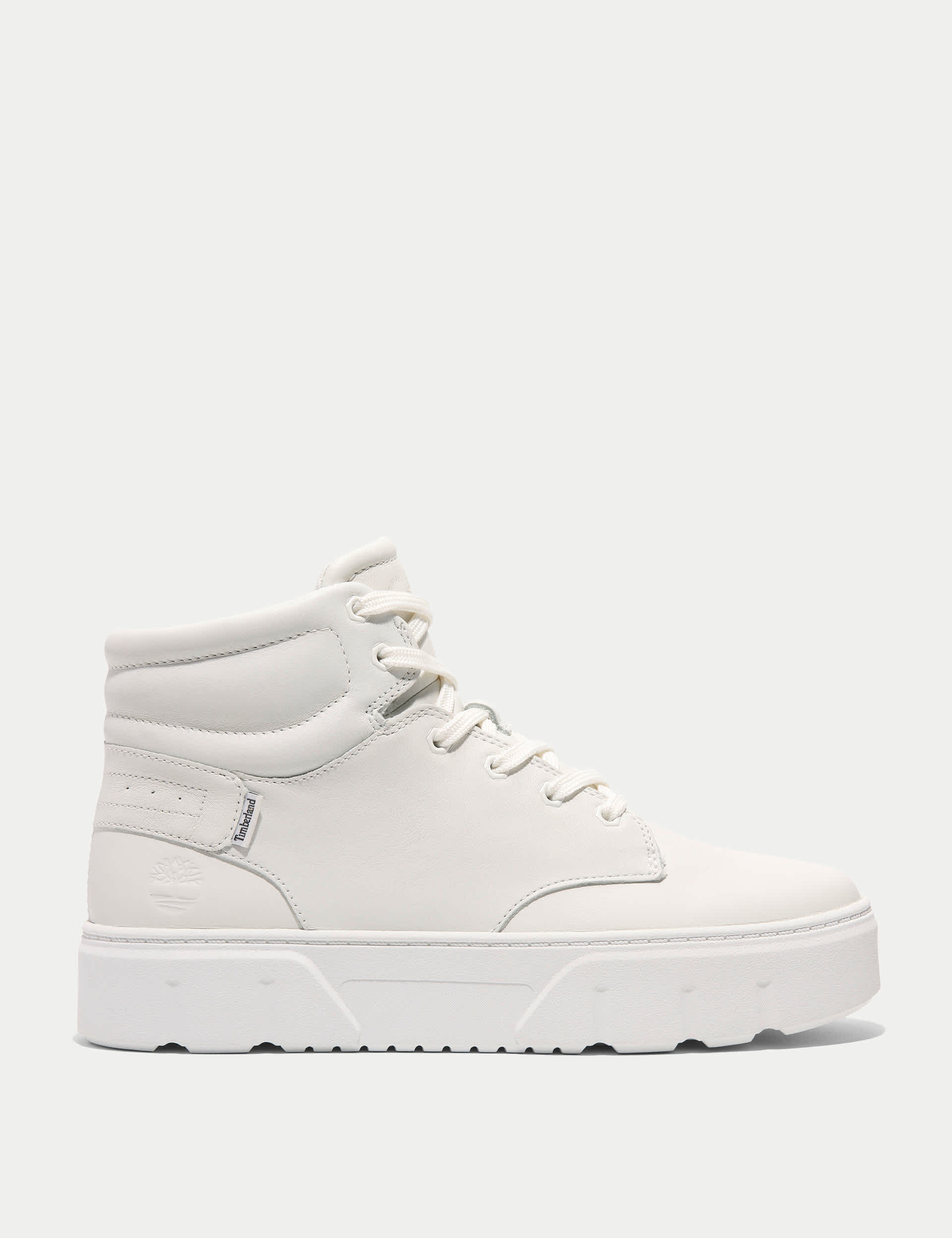 Timberland Women's Laurel Leather High Top Trainers - 6 - White, White,Black