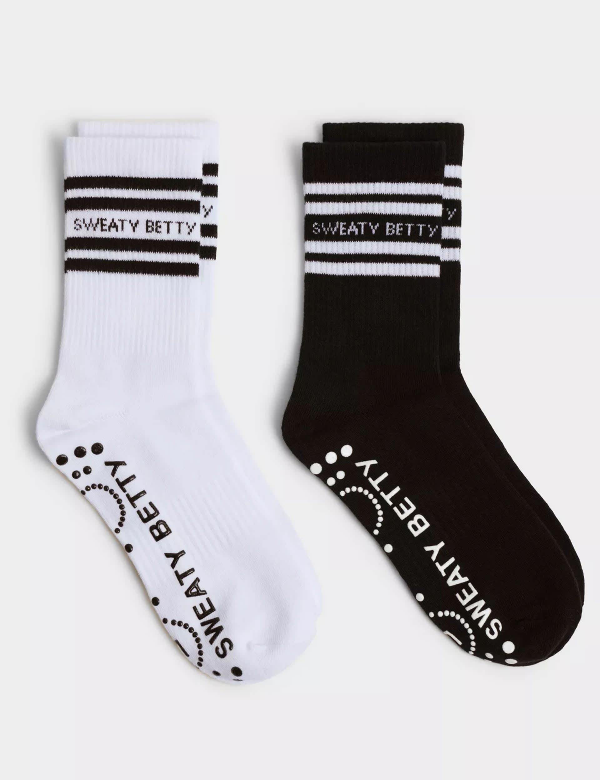 Sweaty Betty Women's 2pk Ankle Gripper Cotton Rich Socks - XS-S - White, White