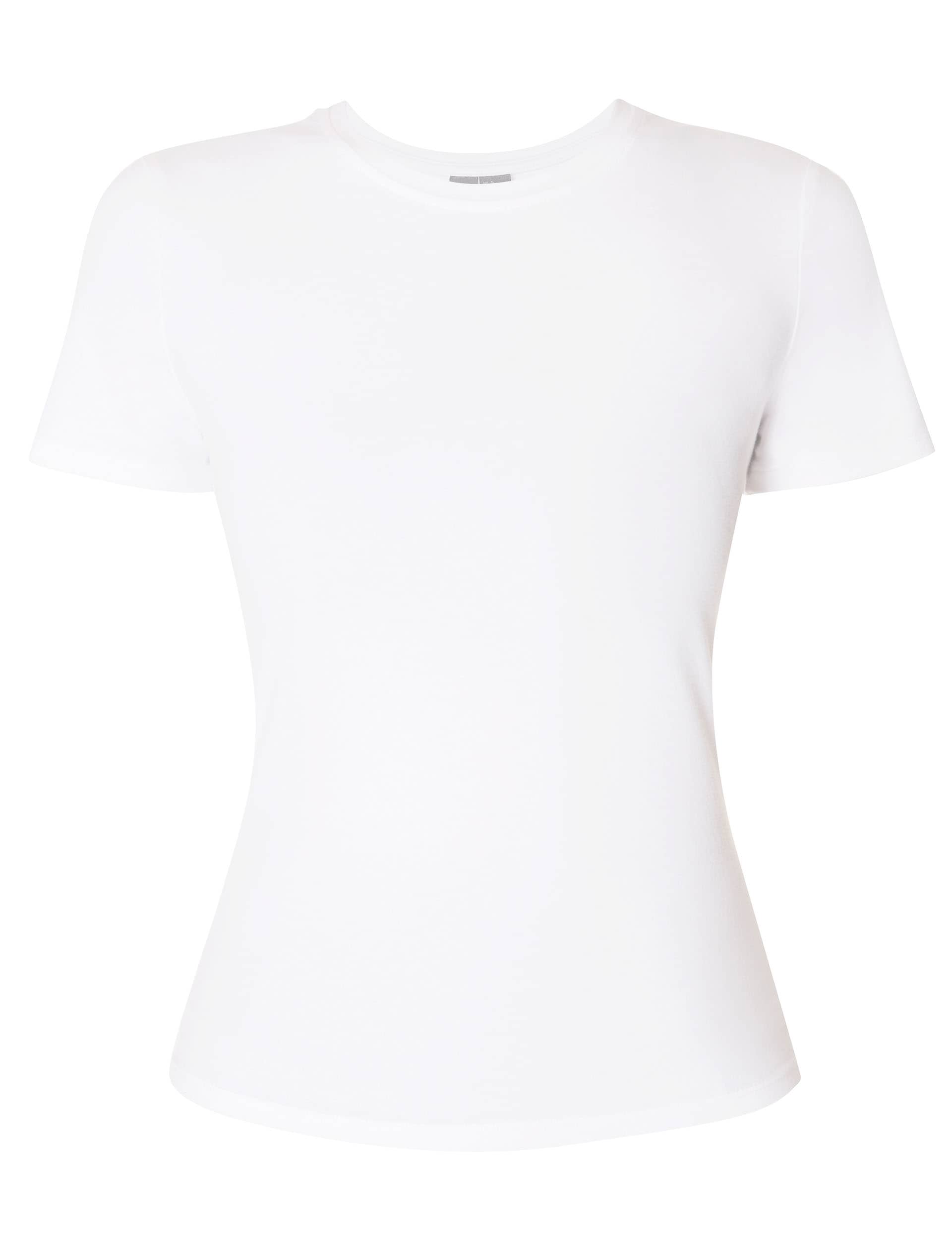 Sweaty Betty Women's Essential Sculpt Cotton Rich T-Shirt - White, White