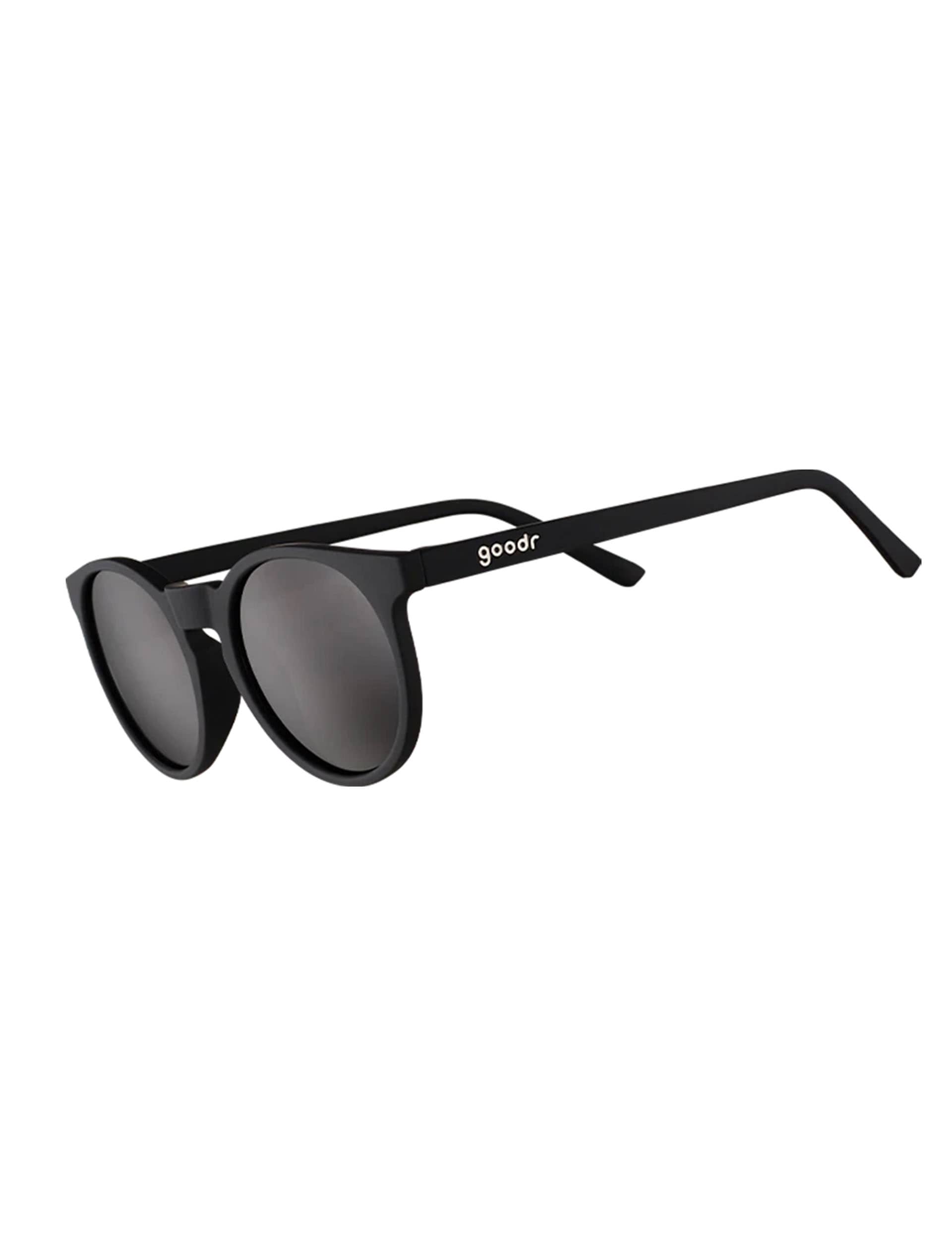 Goodr Round Sunglasses - Black/Black, Black/Black