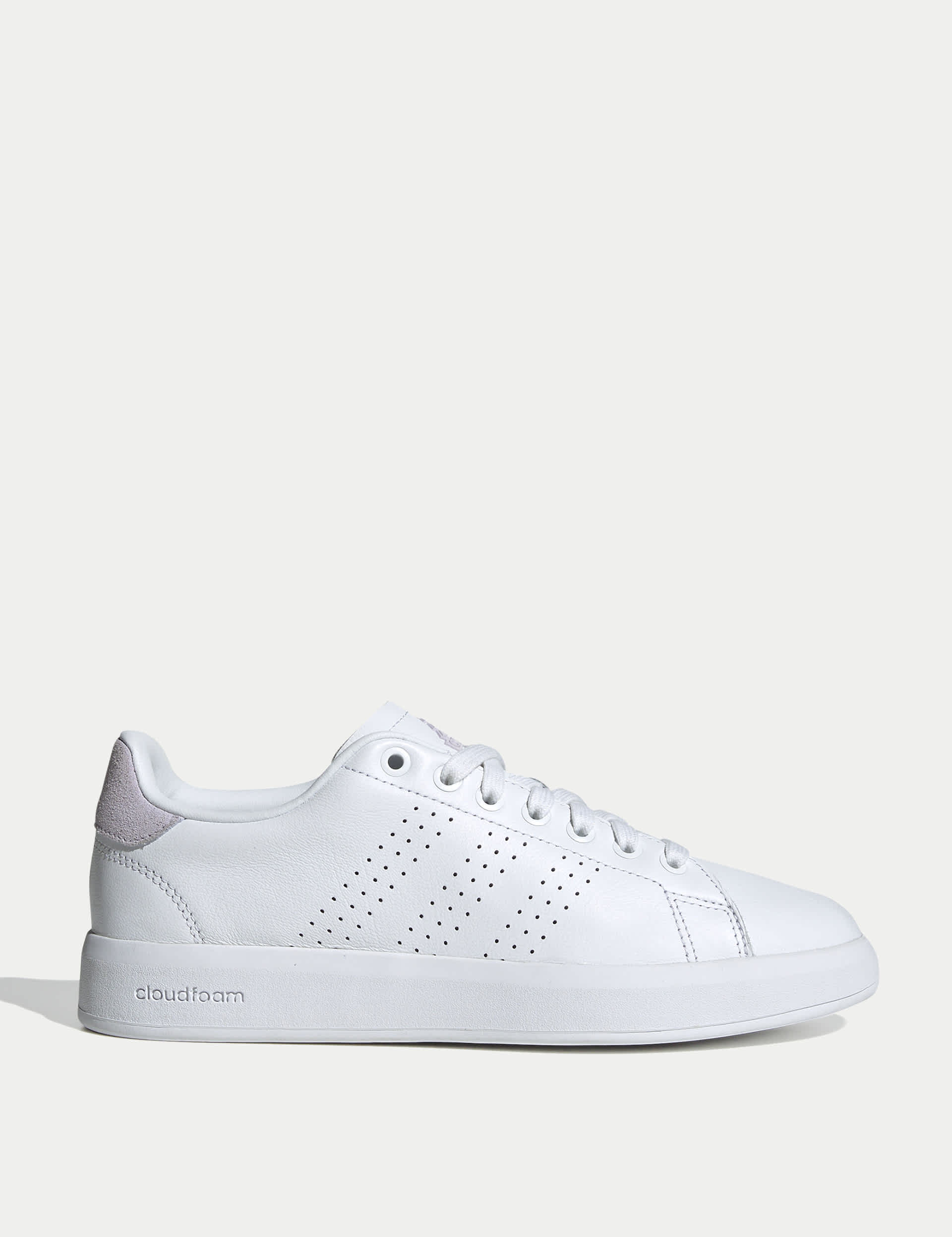 Adidas Women's Advantage Premium Leather Trainers - 7 - White, White