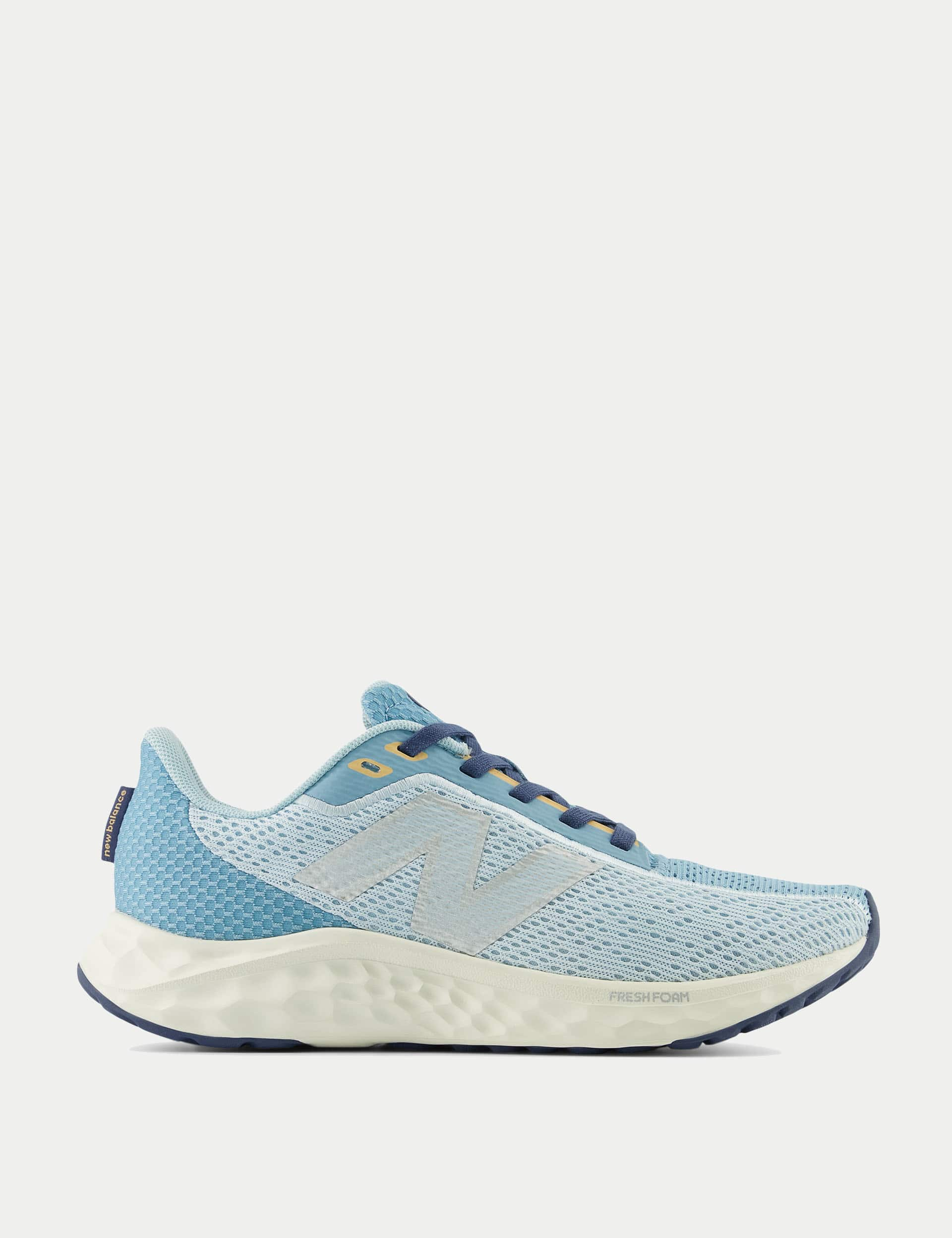 New Balance Women's Fresh Foam Arishi V4 Trainers - 6 - Light Blue, Light Blue,Black/Grey,Ivory Mix,