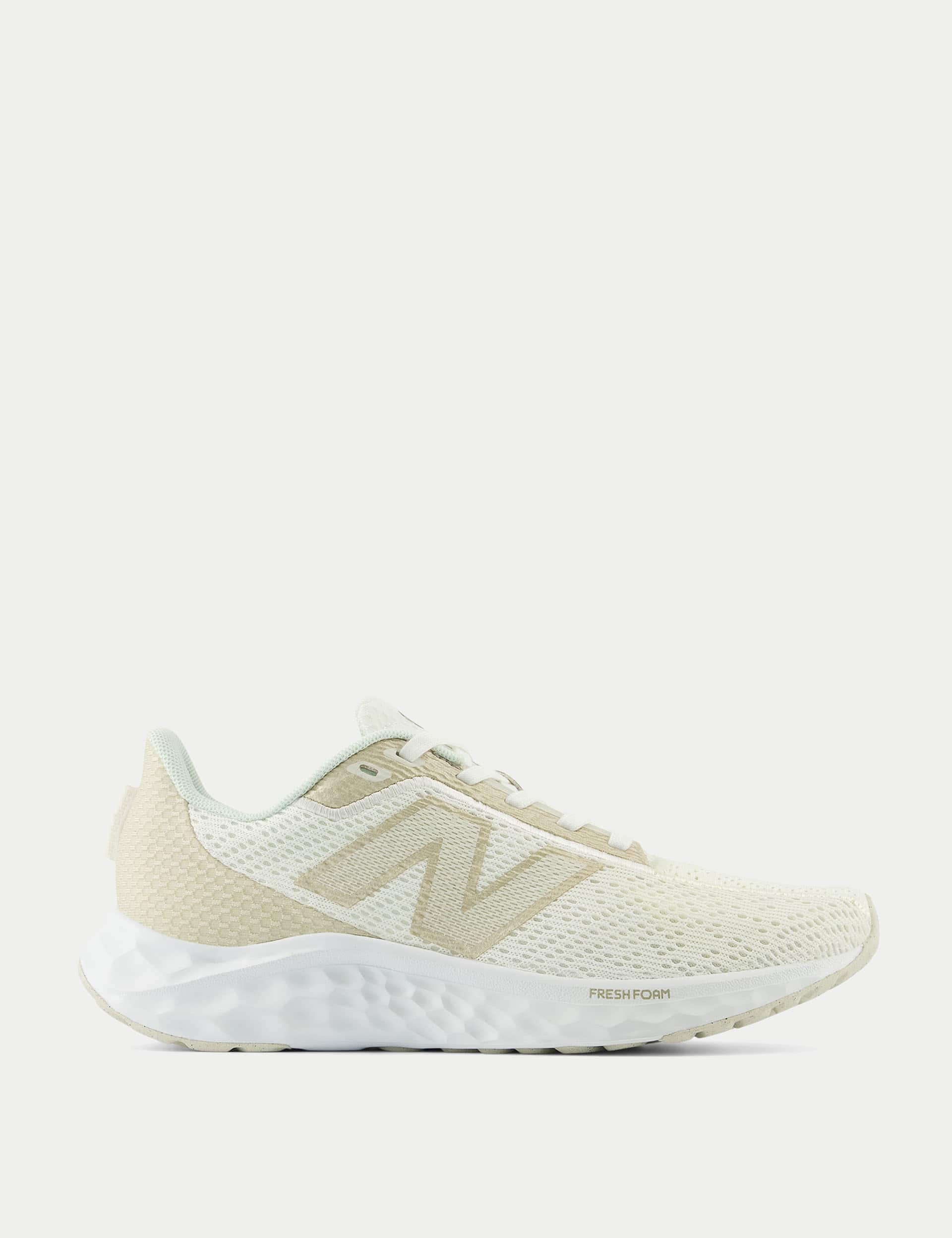 New Balance Women's Fresh Foam Arishi V4 Trainers - 6 - Ivory Mix, Ivory Mix,Black,Black/Grey,Light 