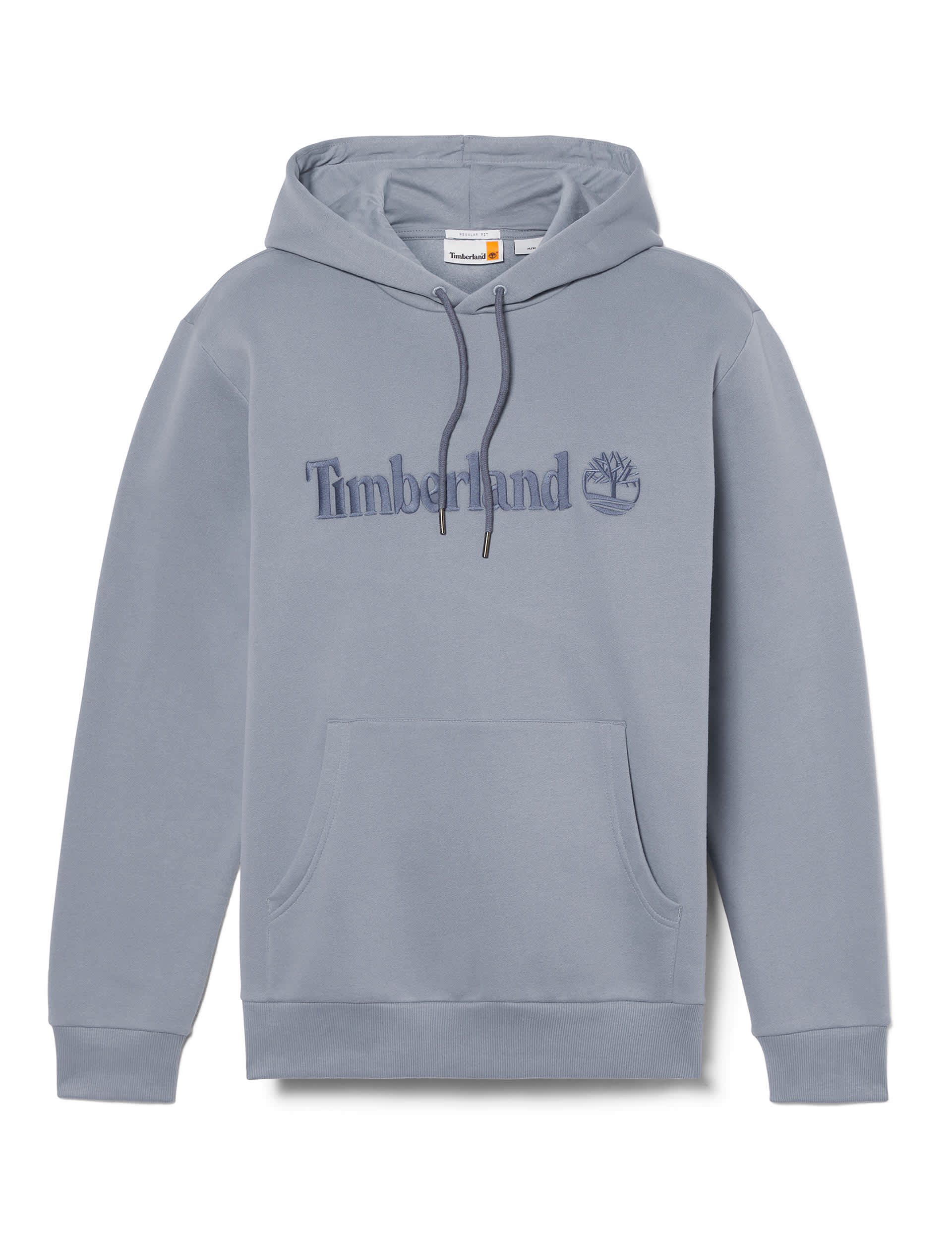 Timberland Men's Hampthon Cotton Rich Logo Long Sleeve Hoodie - Denim, Denim