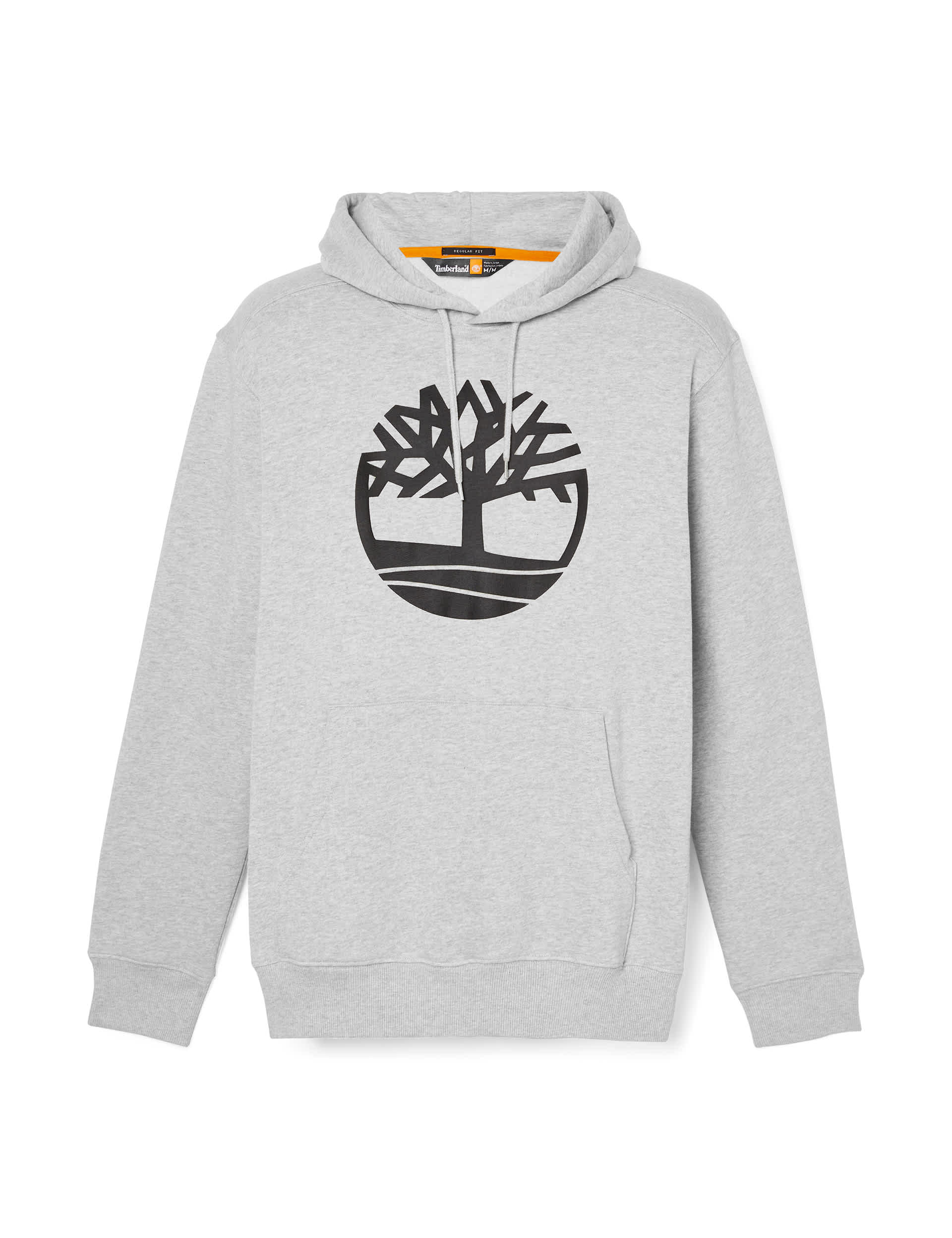 Timberland Men's River Tree Logo Cotton Rich Hoodie - Grey, Grey,Dark Navy