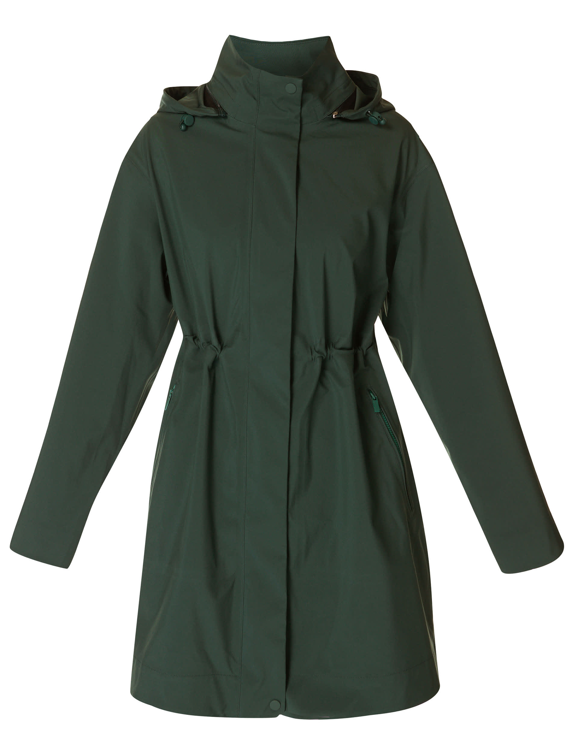 Sweaty Betty Women's Guide Waterproof Longline Parka - M - Dark Green, Dark Green