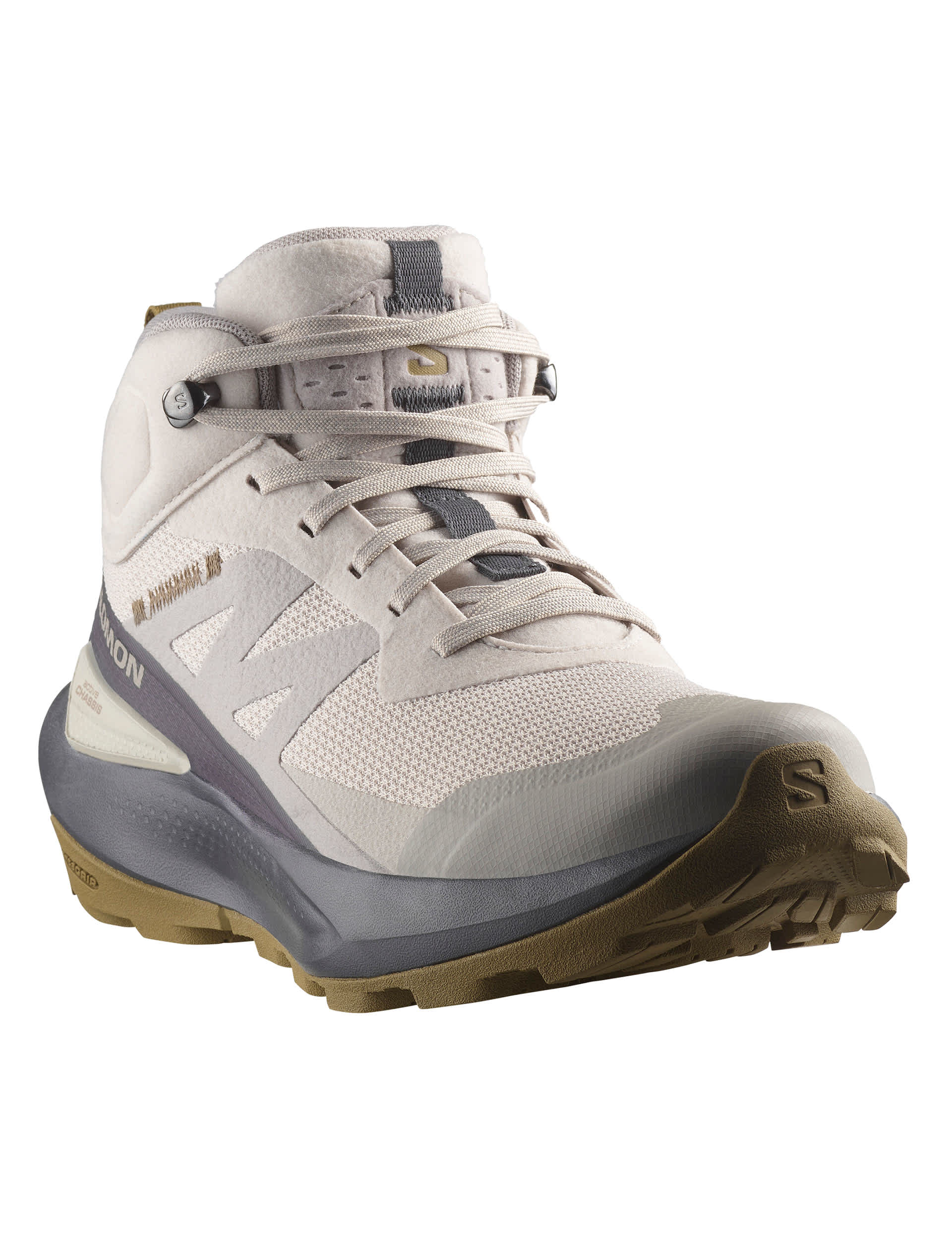 Salomon Women's Elixir Activ Mid Gore-Tex Walking Boots - 6 - Silver Mix, Brown Mix,Dark Indigo Mix,