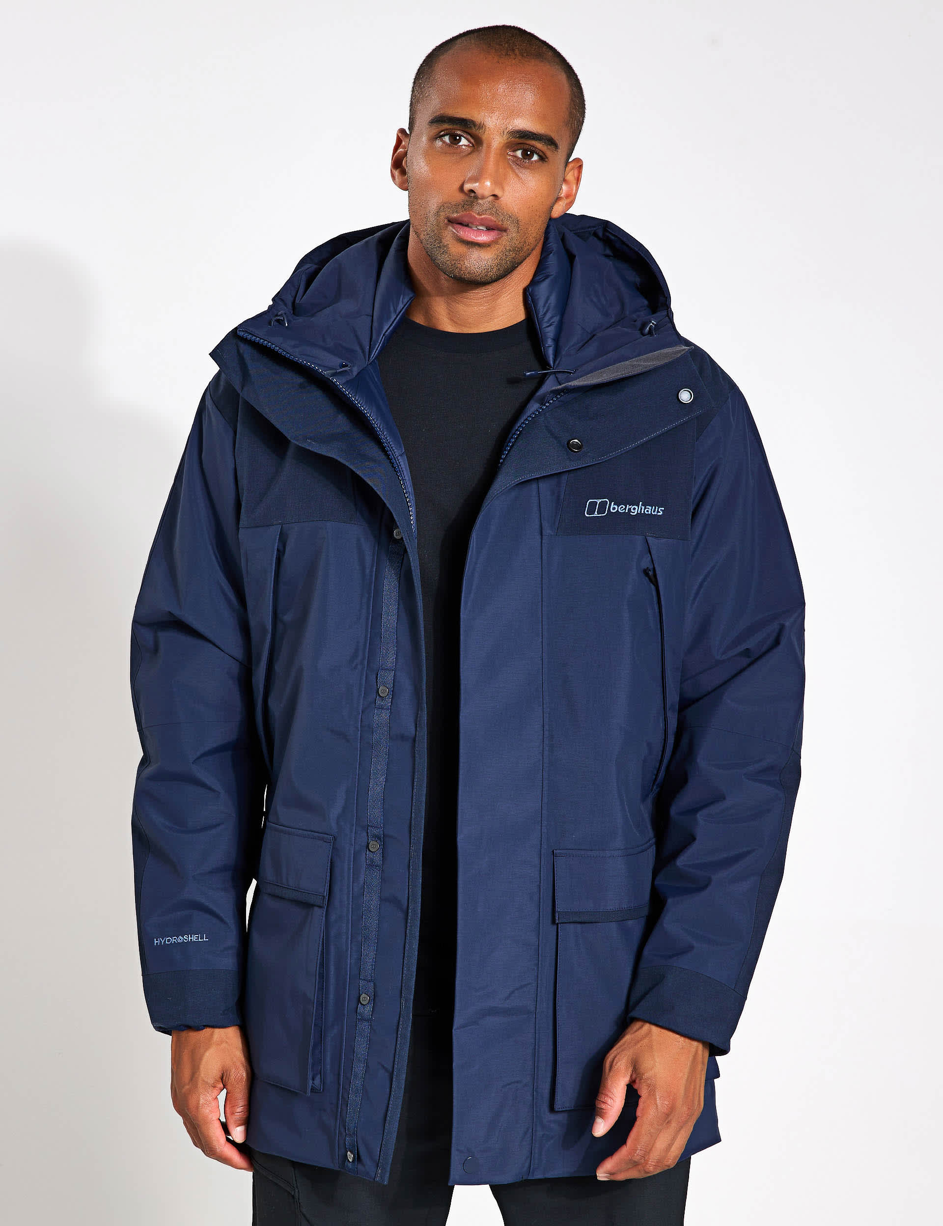 Berghaus Men's Breccan Waterproof Hooded Parka - M - Dark Blue, Dark Blue