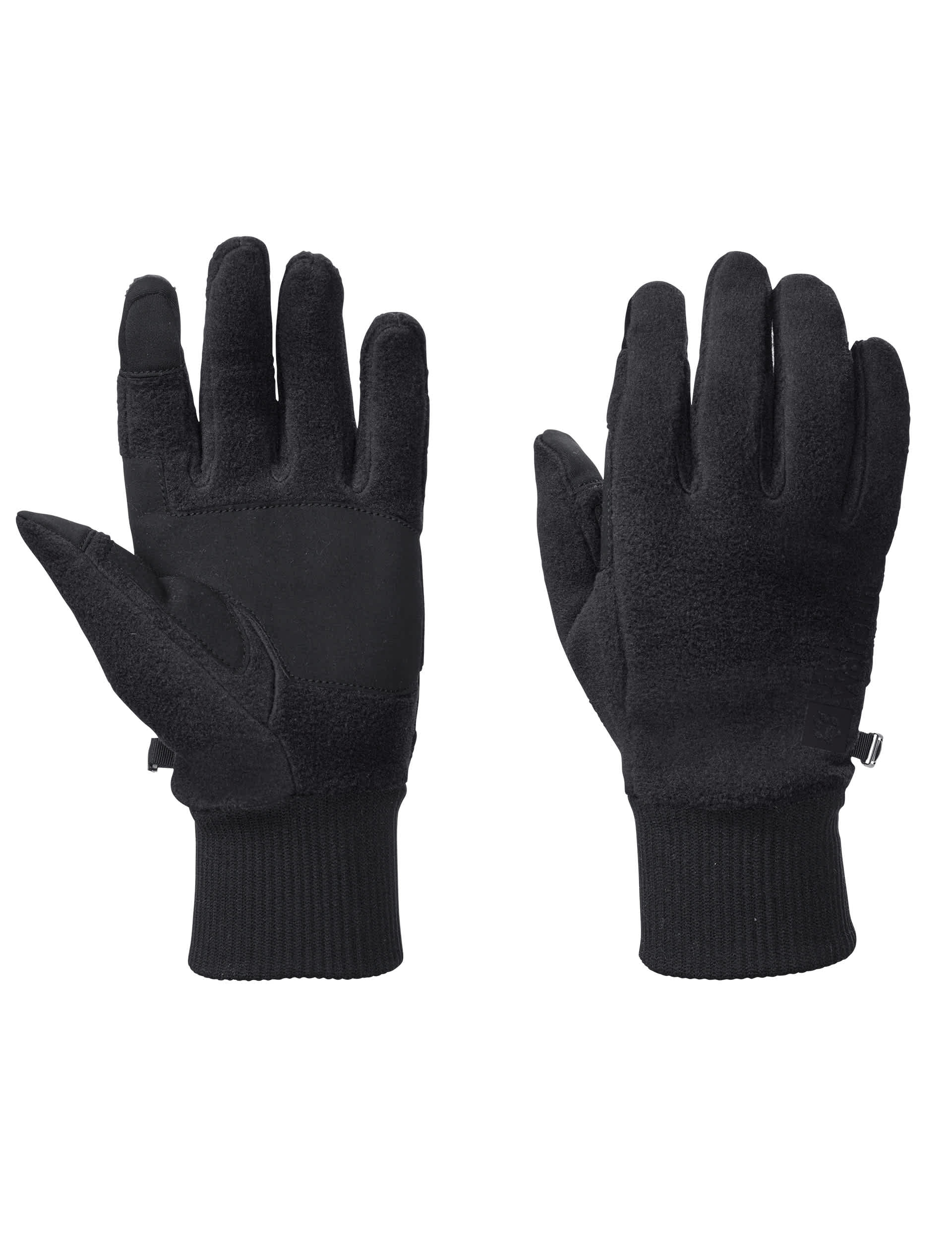 Jack Wolfskin Men's Vertigo Thermal Fleece Gloves - Black, Black