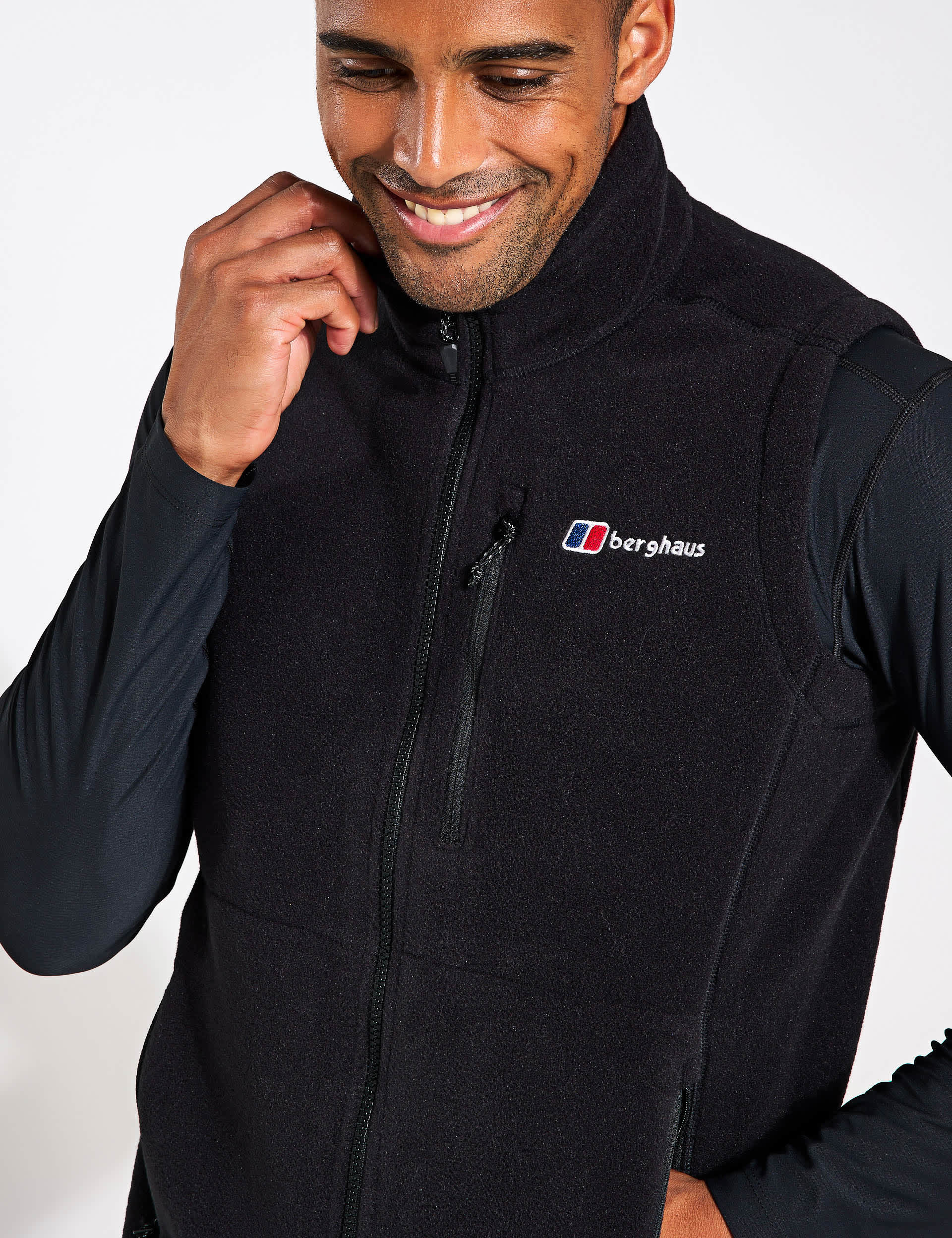 Berghaus Men's Prism Polartec Fleece Gilet - Black, Black