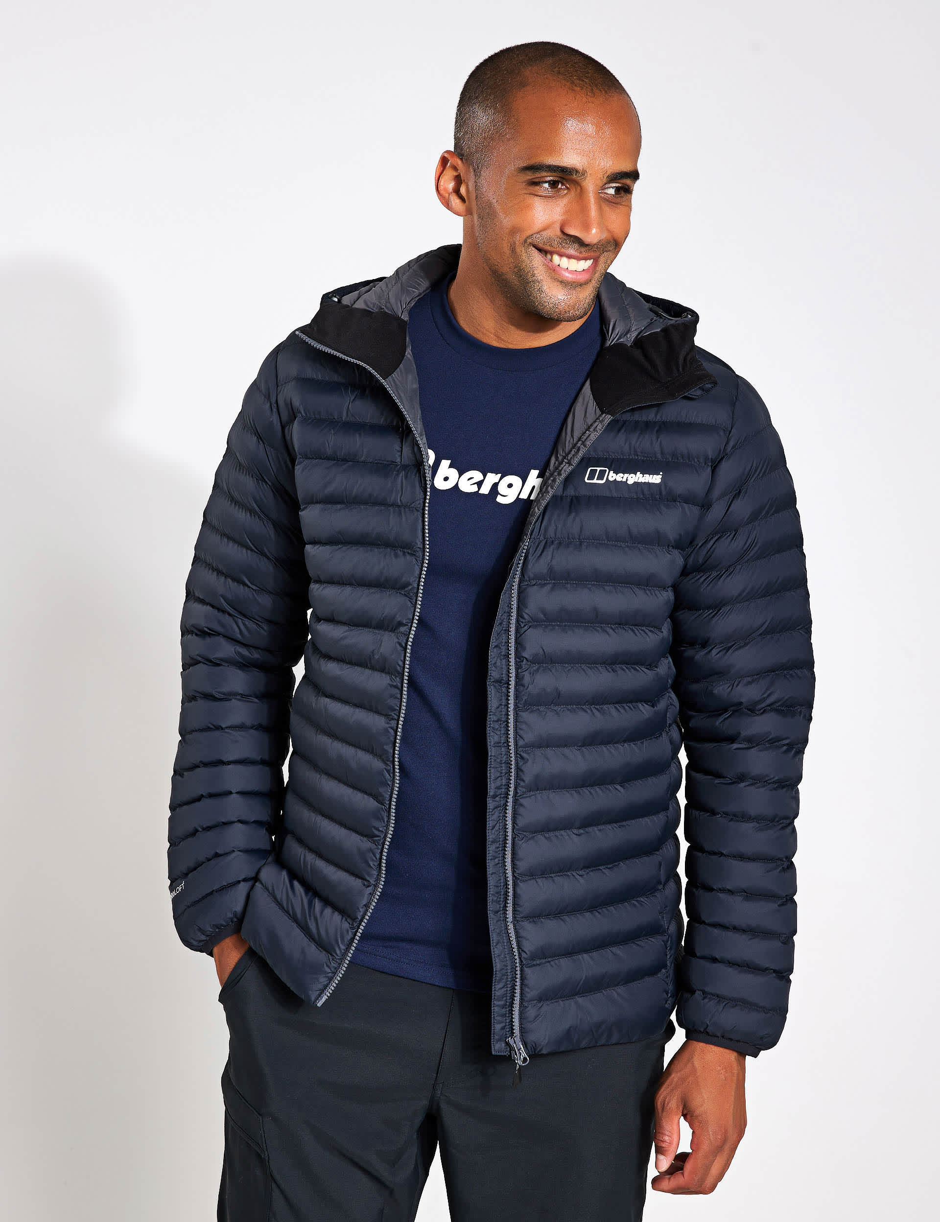 Berghaus Men's Vaskye Hooded Puffer Jacket - L - Black, Black