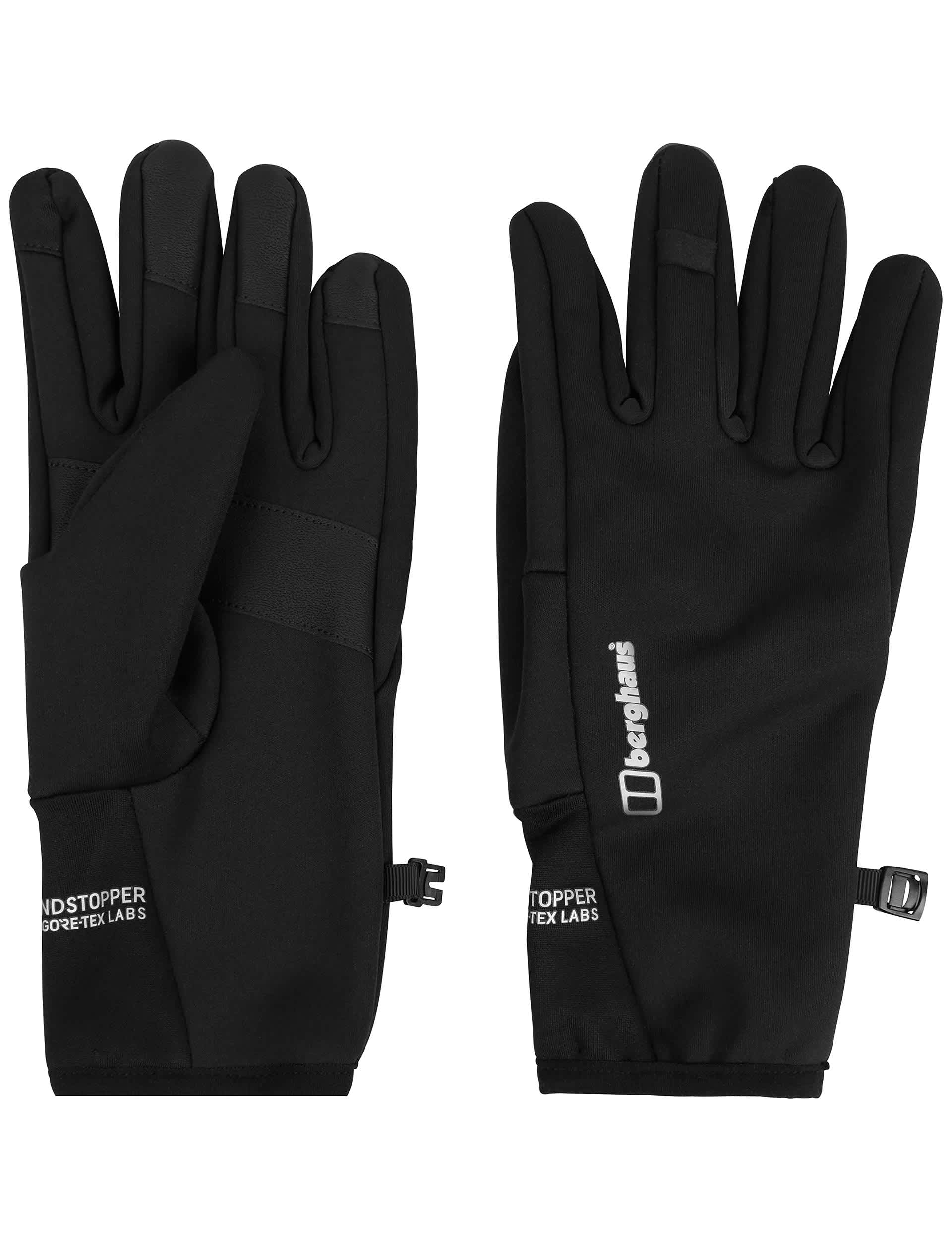 Berghaus Men's Hillmaster Windstopper Gloves - S-M - Black, Black