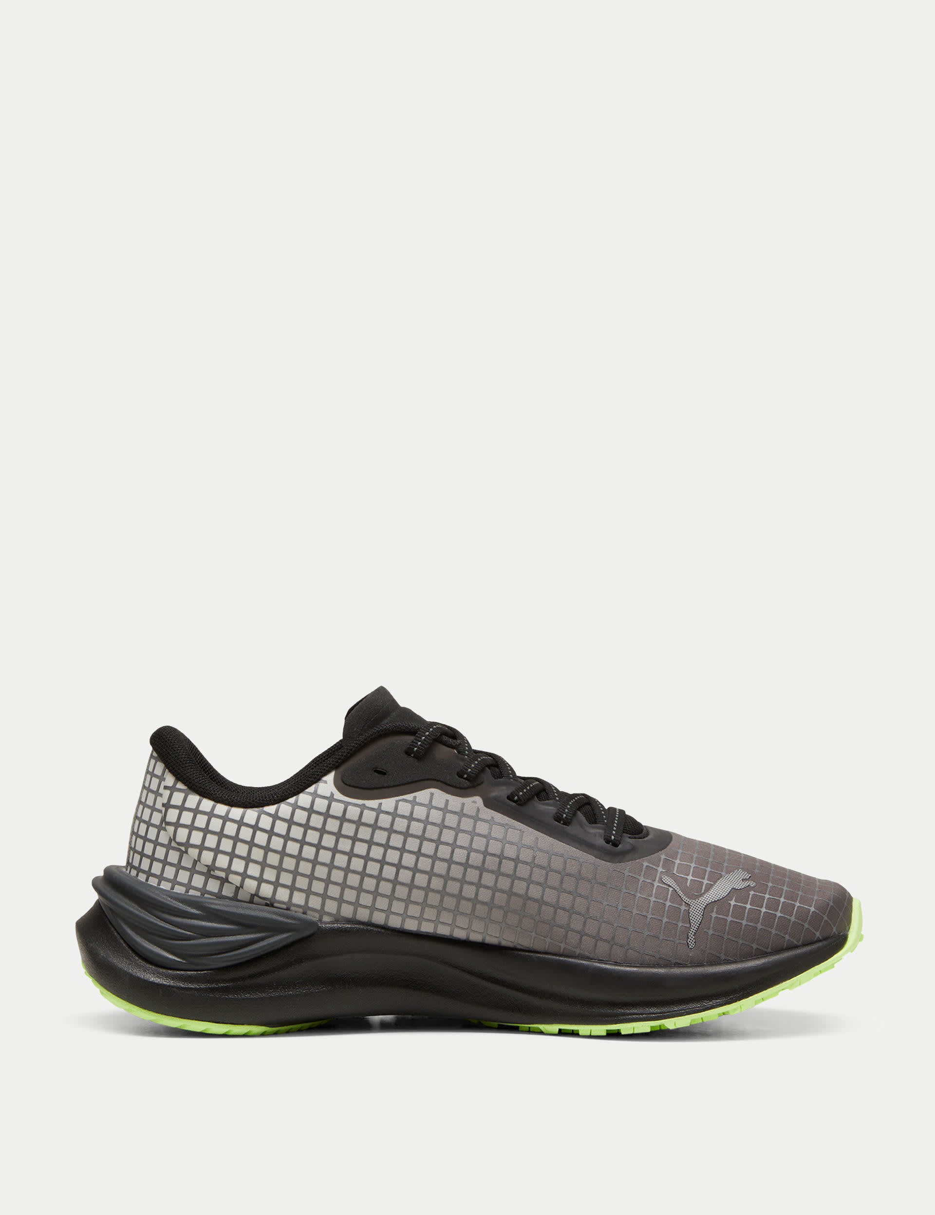 Puma Women's Electrify Nitro 3 Running Trainers - 6 - Black/Grey, Black/Grey