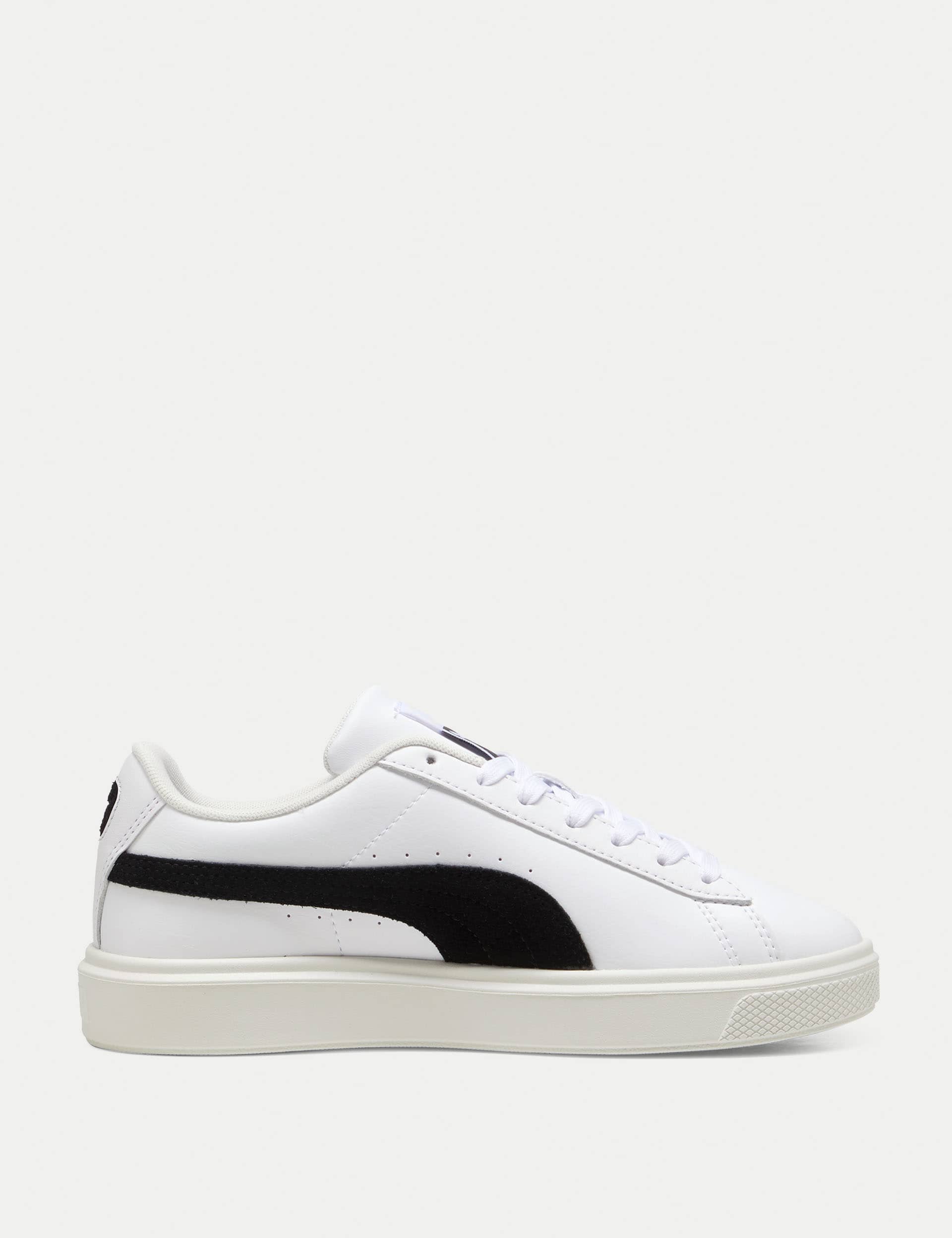 Puma Women's Lajla Clean Trainers - 6 - White/Black, White/Black,Medium Grey Mix