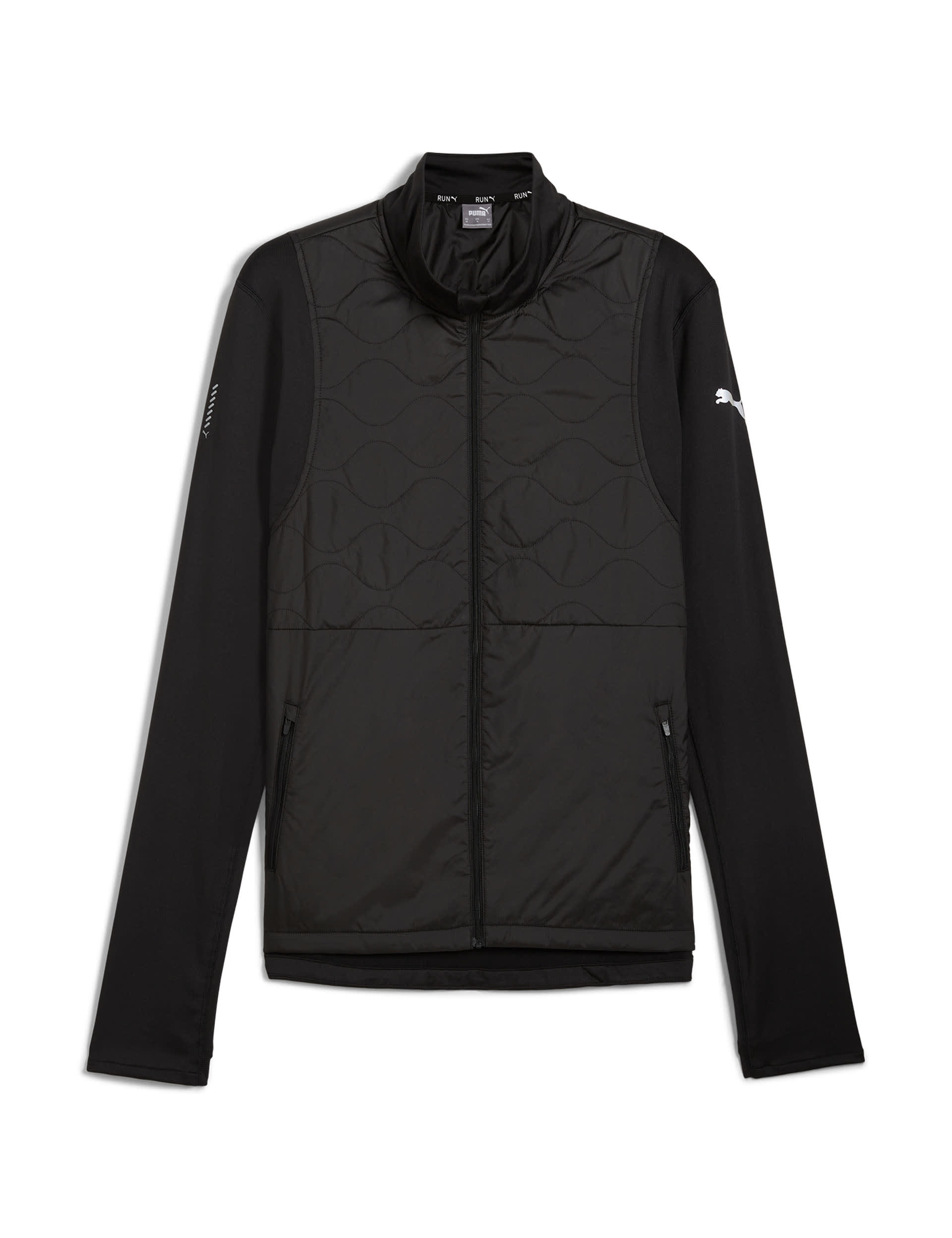 Puma Men's Cloudspun Padded Zip Up Jacket - Black, Black