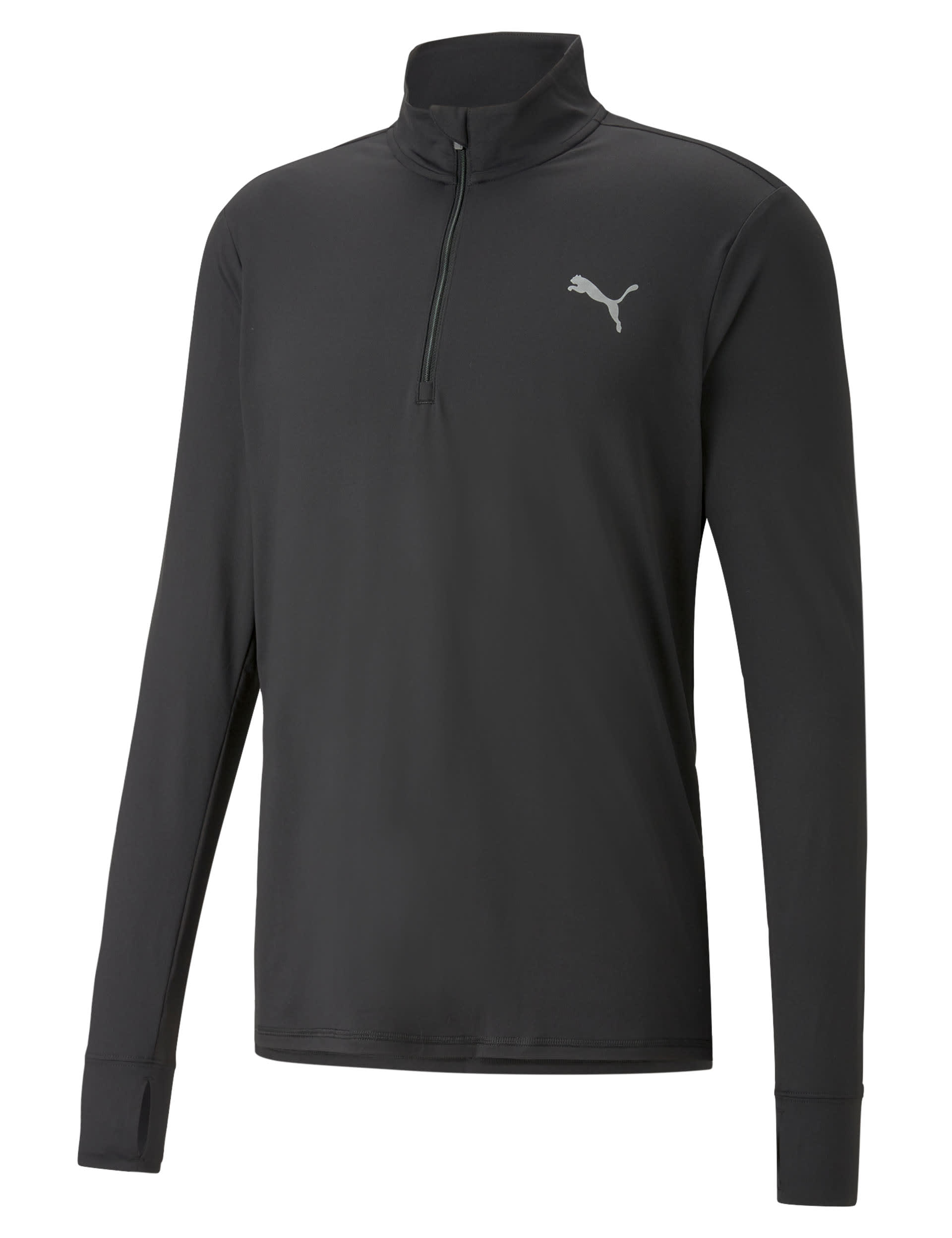 Puma Men's Run Favourite Half Zip Training Top - Black, Black